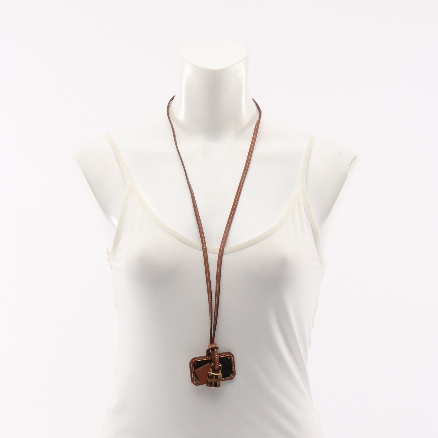 Hermes Hermes Hermes Au750 Leather Necklace Leather Necklace Stamp Y (2020) DUTY FREE for USA Size ONE SIZE - 7 Thumbnail