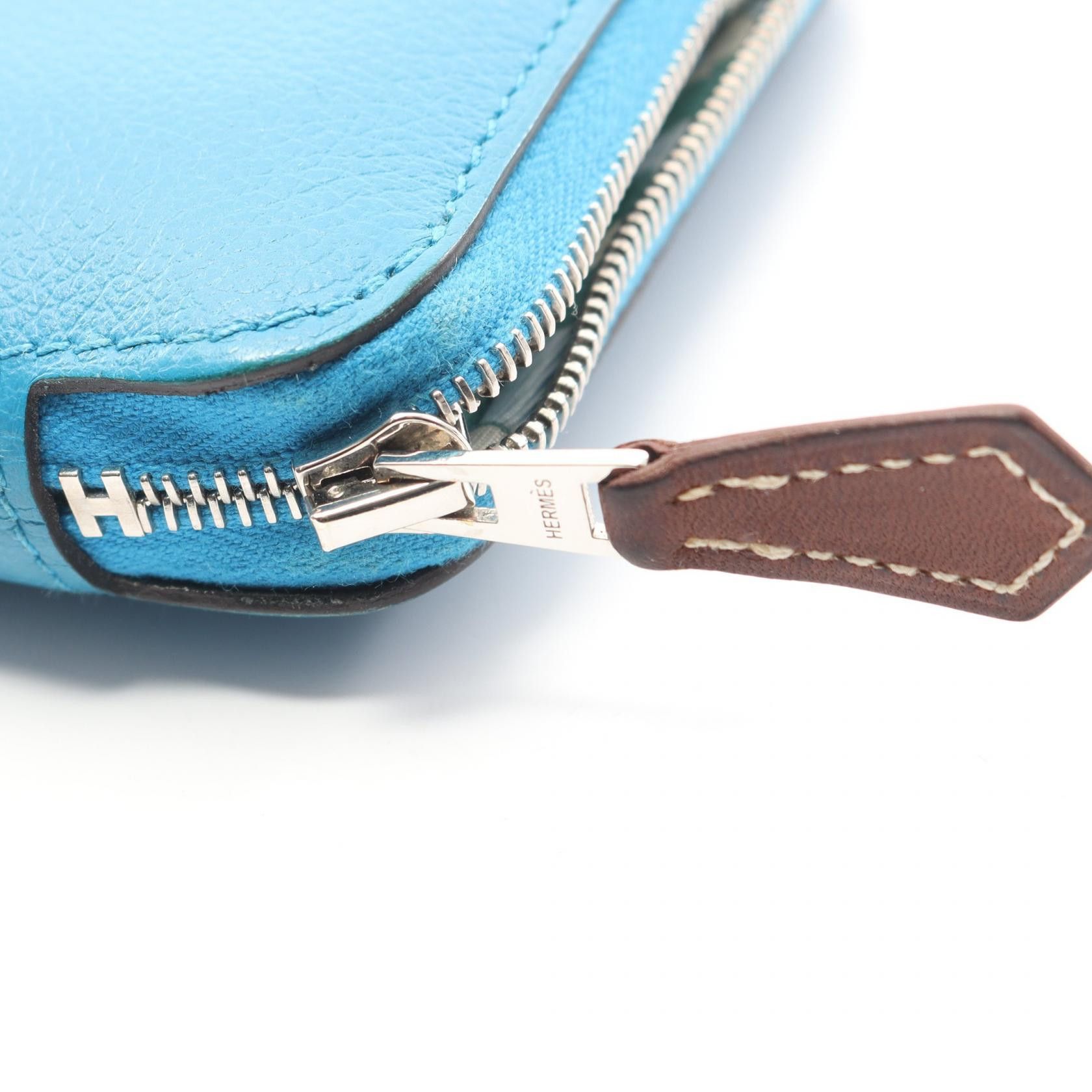 Hermes Hermes Hermes Azap Compact Silk In Evercolor Leather Wallet Leather Short Wallet B2023 DUTY FREE for USA Size ONE SIZE - 8 Thumbnail