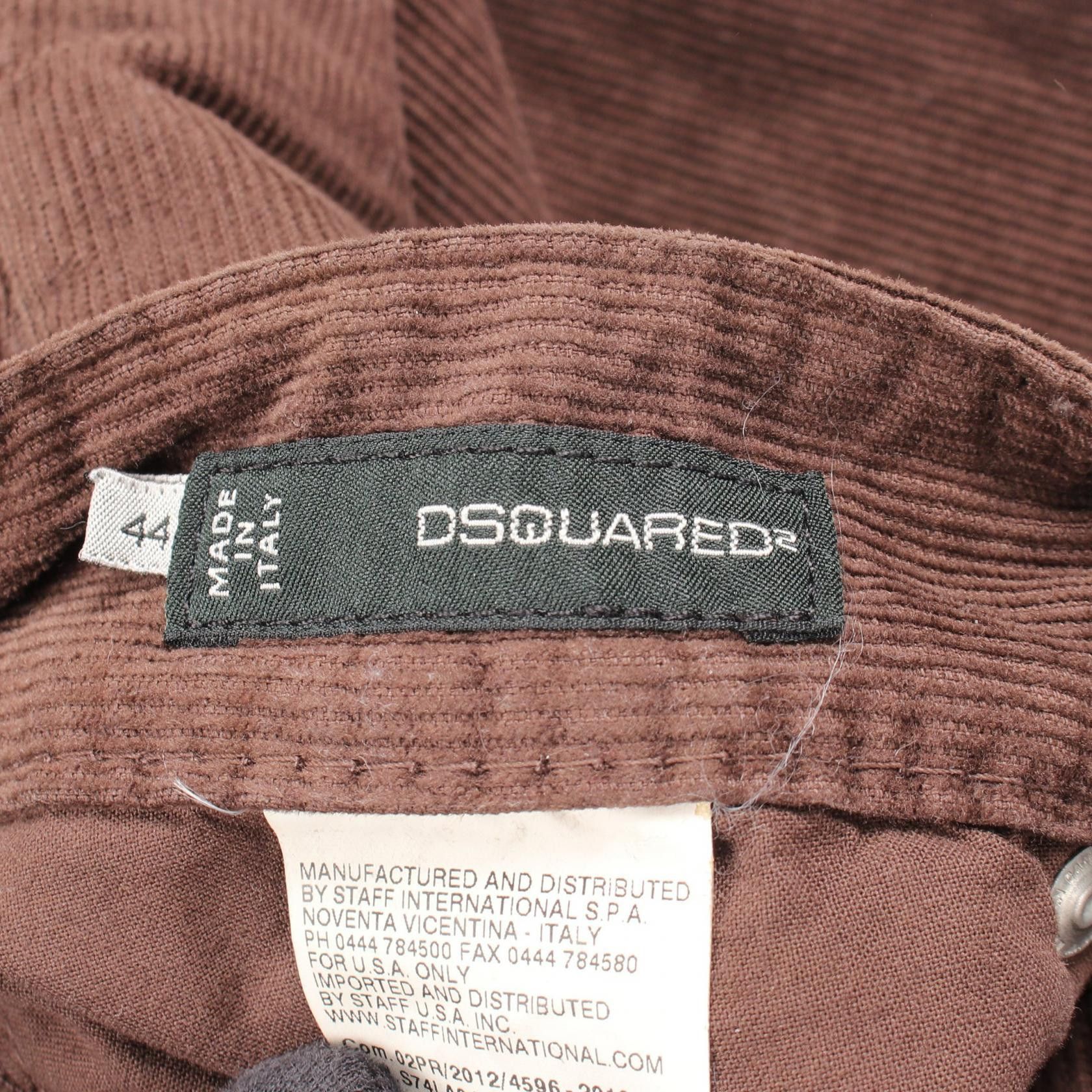Dsquared2 Dsquared2 DSQUARED2 Corduroy Cotton Pants Textile Bottoms S74LA0465 DUTY FREE for USA Size ONE SIZE - 3 Thumbnail