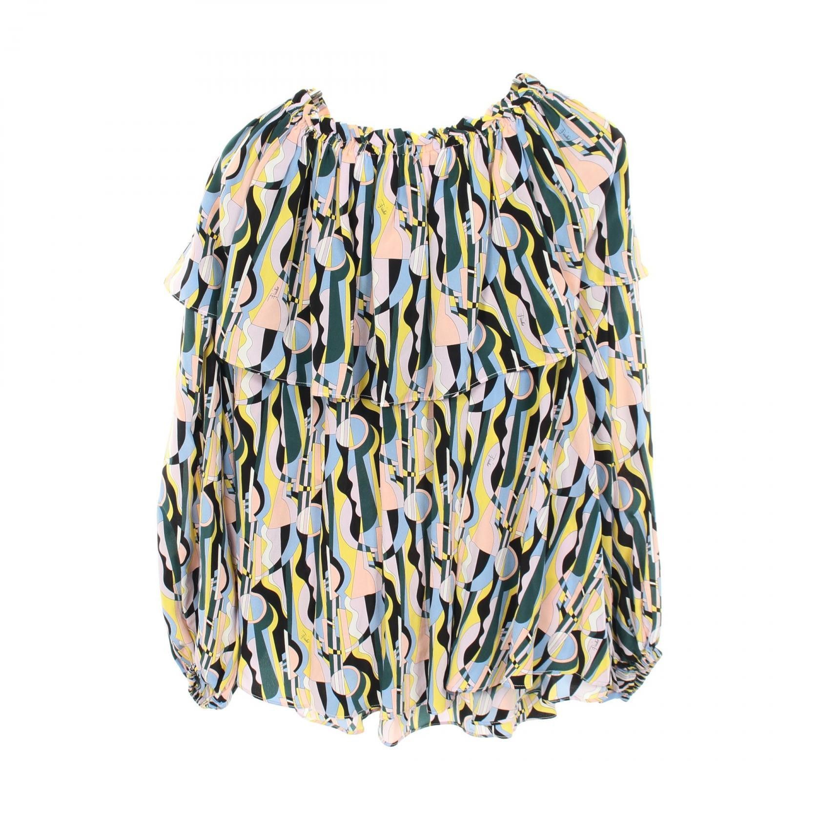 Other Pucci Emilio Pucci Silk Blouse Textile Tops DUTY FREE for USA Size ONE SIZE - 2 Thumbnail