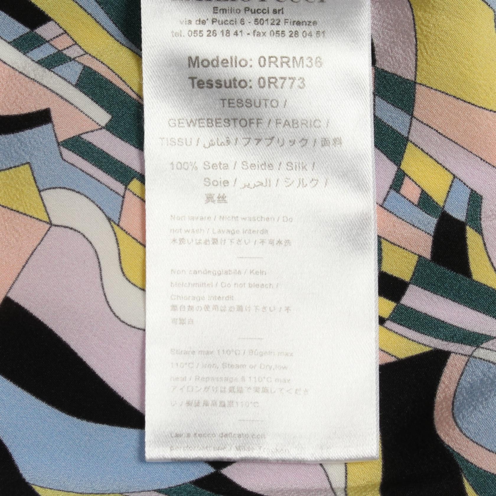 Other Pucci Emilio Pucci Silk Blouse Textile Tops DUTY FREE for USA Size ONE SIZE - 4 Thumbnail