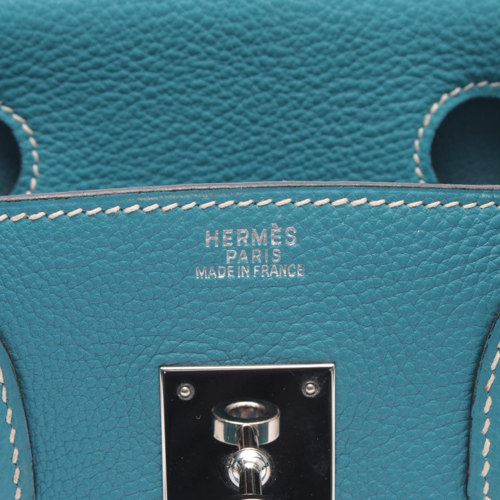Hermes Hermes Hermes Birkin30 Calfskin Handbag Leather Handbag H DUTY FREE for USA Size ONE SIZE - 4 Thumbnail