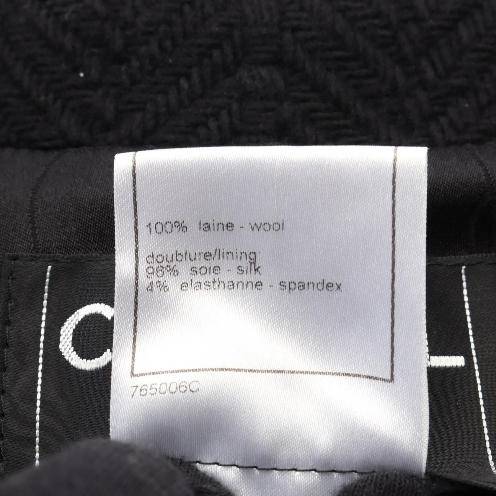 Chanel Chanel Chanel Wool Jacket Textile Outerwear P29503V19412 DUTY FREE for USA Size ONE SIZE - 4 Thumbnail