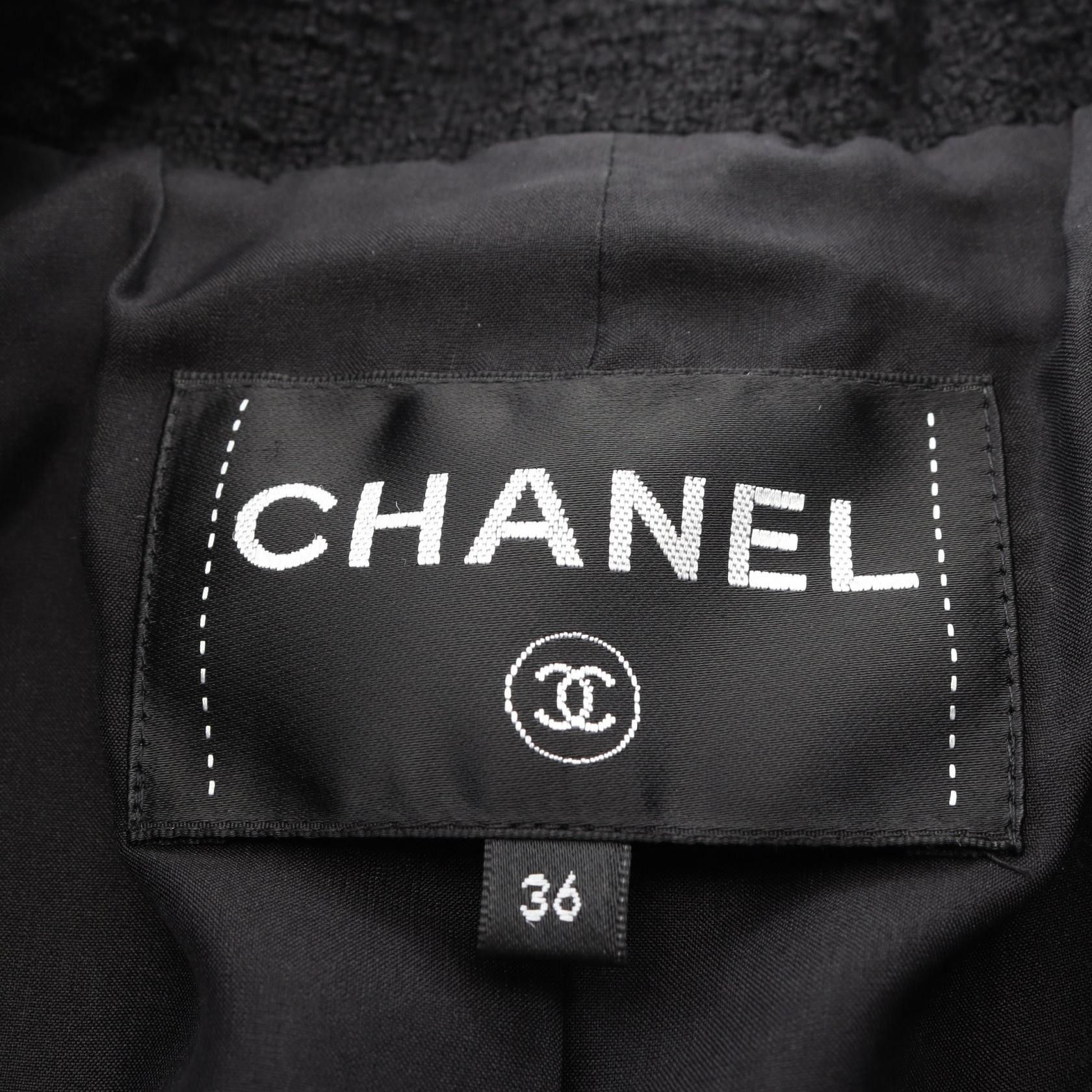 Chanel Chanel Chanel Wool Jacket Textile Outerwear P55472V30555 DUTY FREE for USA Size ONE SIZE - 3 Thumbnail