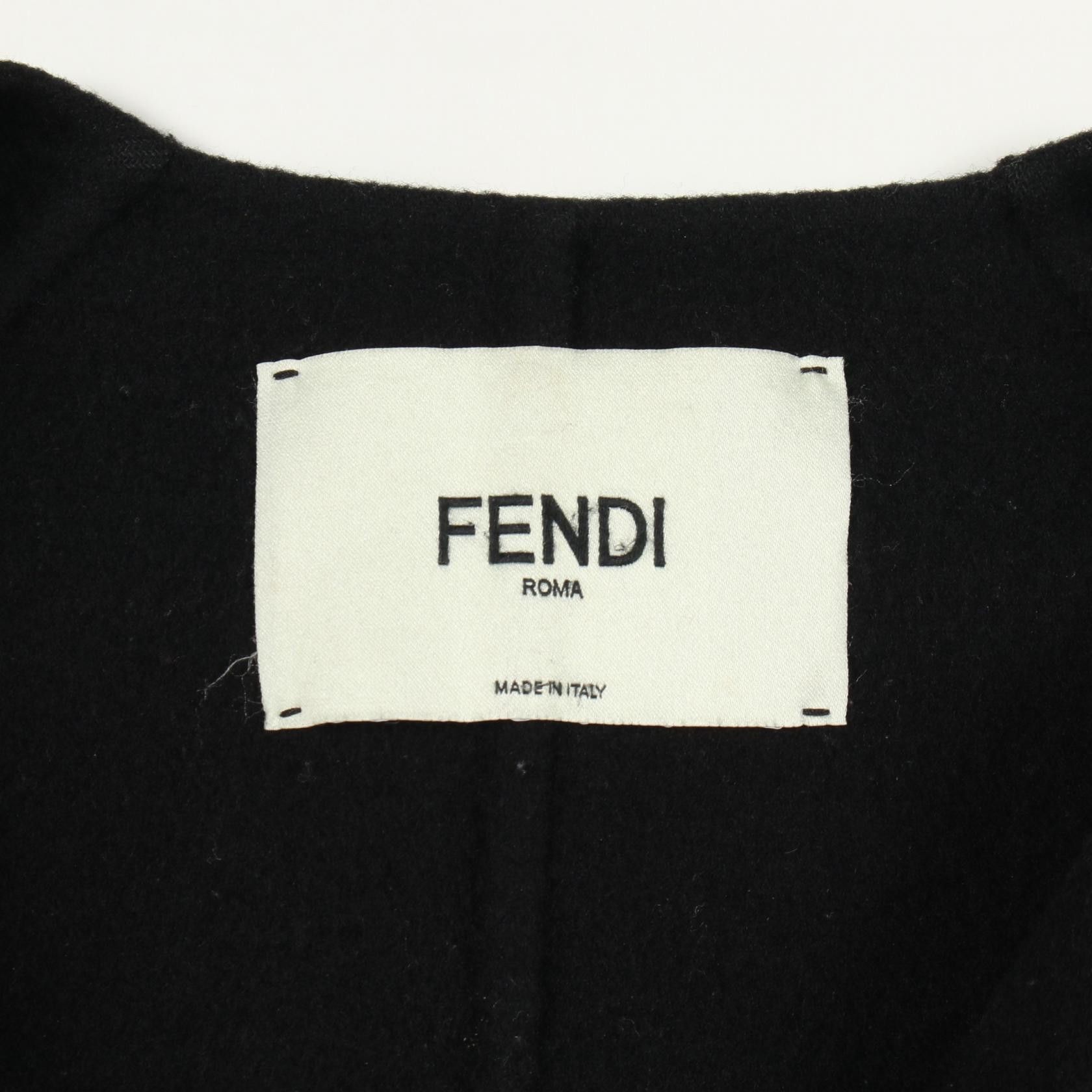 Fendi Fendi Fendi Wool Coat Textile Outerwear DUTY FREE for USA Size ONE SIZE - 3 Thumbnail