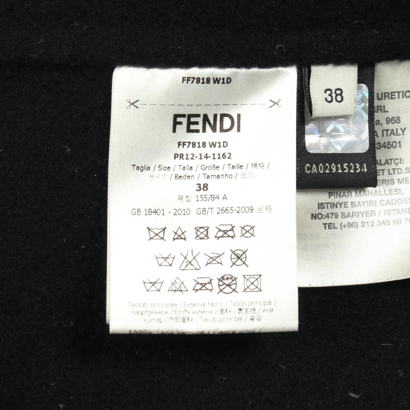 Fendi Fendi Fendi Wool Coat Textile Outerwear DUTY FREE for USA Size ONE SIZE - 5 Thumbnail