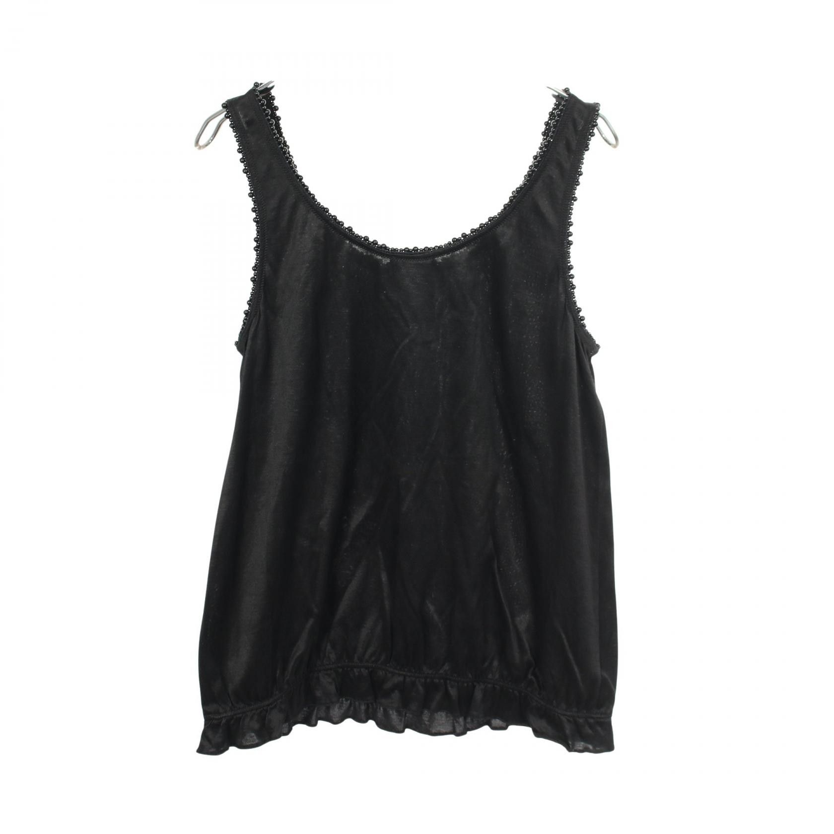 Chanel Chanel Chanel Rayon Cotton Tank Top Textile Tops P52651V33521 DUTY FREE for USA Size ONE SIZE - 2 Thumbnail
