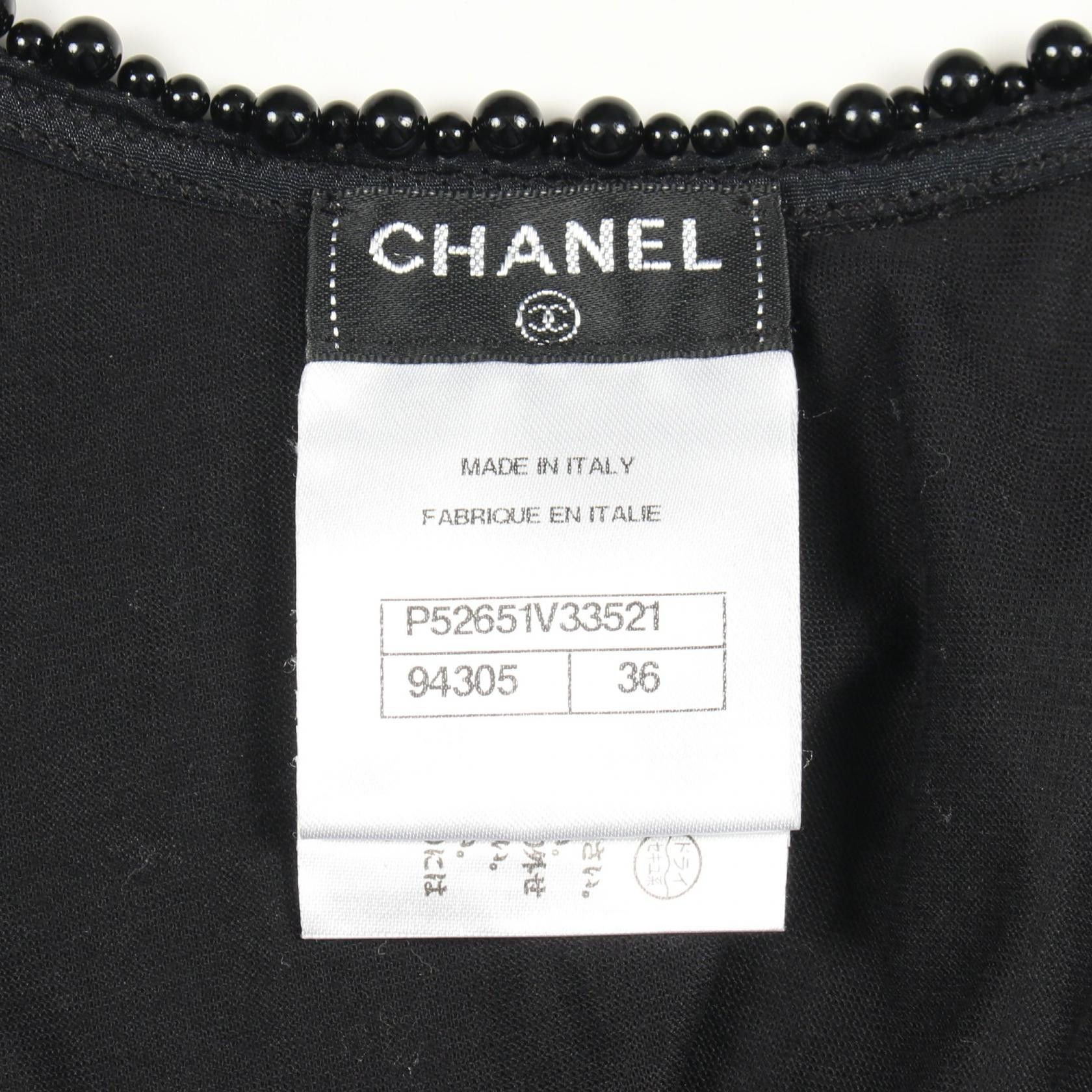Chanel Chanel Chanel Rayon Cotton Tank Top Textile Tops P52651V33521 DUTY FREE for USA Size ONE SIZE - 3 Thumbnail