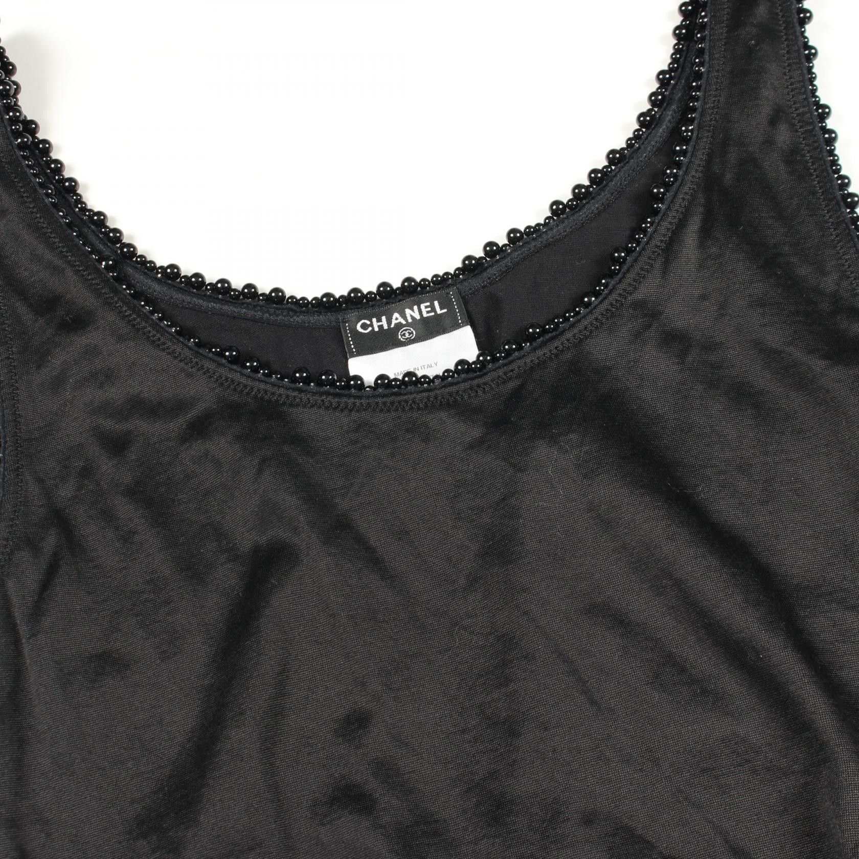 Chanel Chanel Chanel Rayon Cotton Tank Top Textile Tops P52651V33521 DUTY FREE for USA Size ONE SIZE - 5 Thumbnail