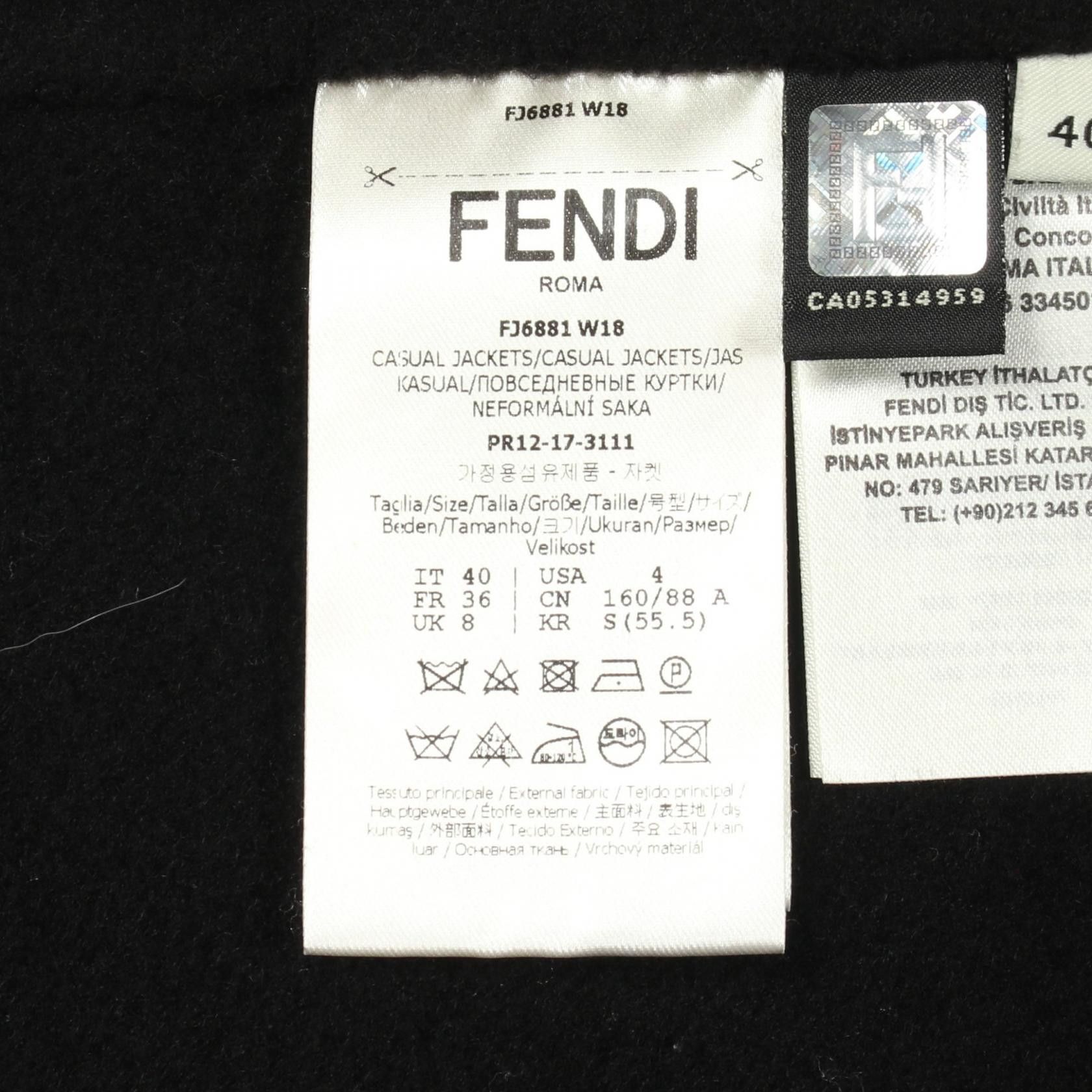 Fendi Fendi Fendi Cashmere Poncho Textile Outerwear DUTY FREE for USA Size ONE SIZE - 4 Thumbnail