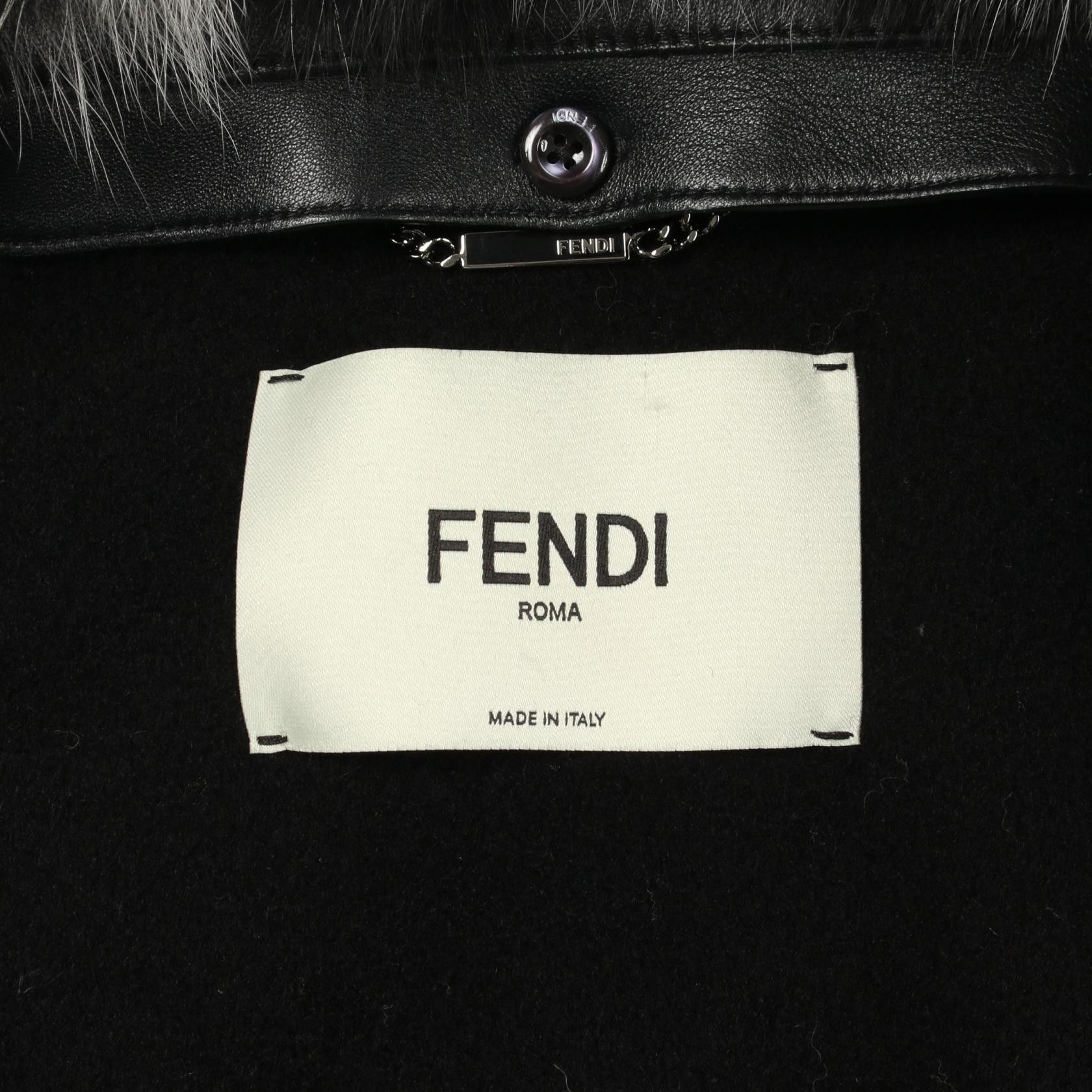 Fendi Fendi Fendi Cashmere Poncho Textile Outerwear DUTY FREE for USA Size ONE SIZE - 3 Thumbnail