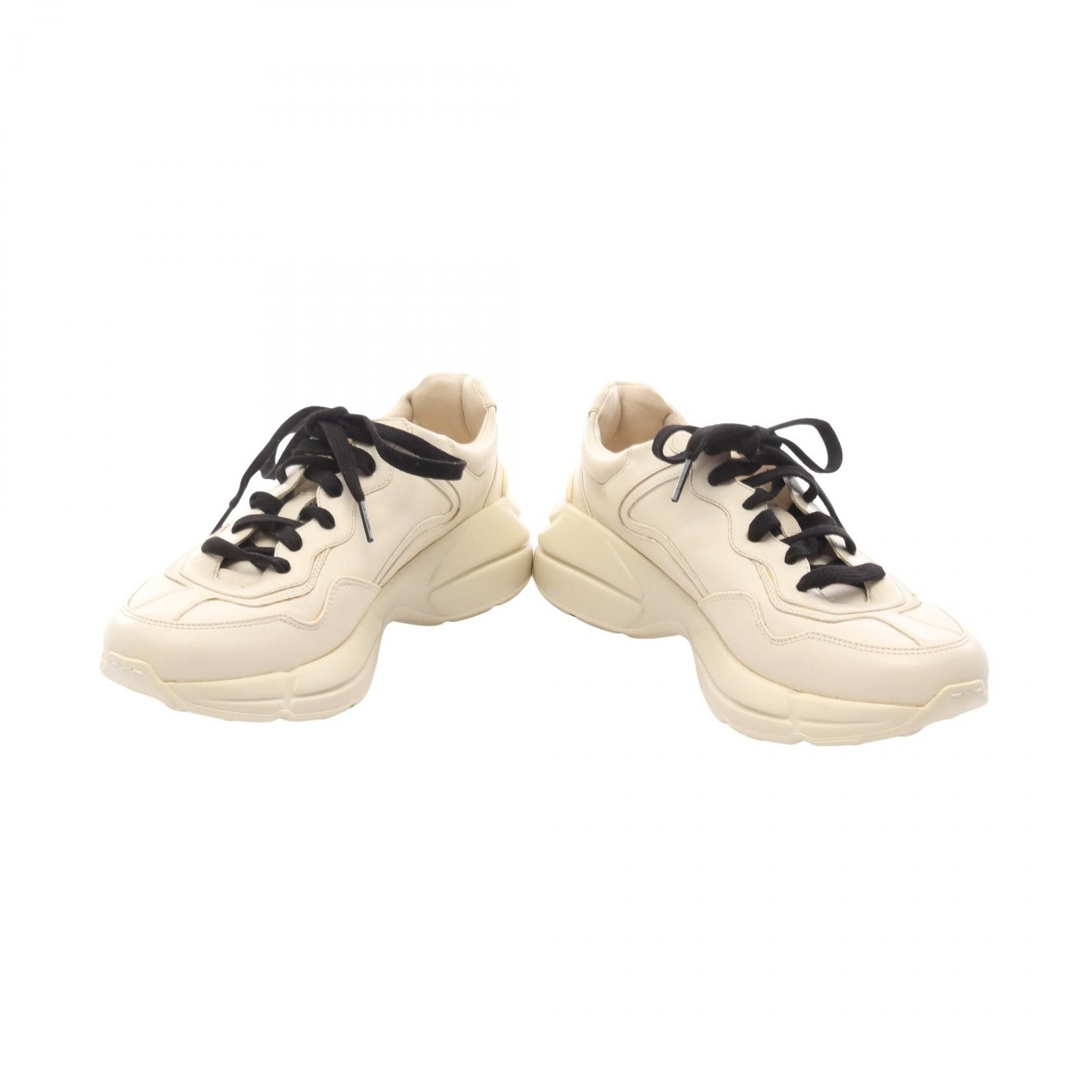 Gucci Gucci Gucci Vintage Logo Leather Sneakers Leather Shoes 500877 DUTY FREE for USA Size ONE SIZE - 3 Thumbnail