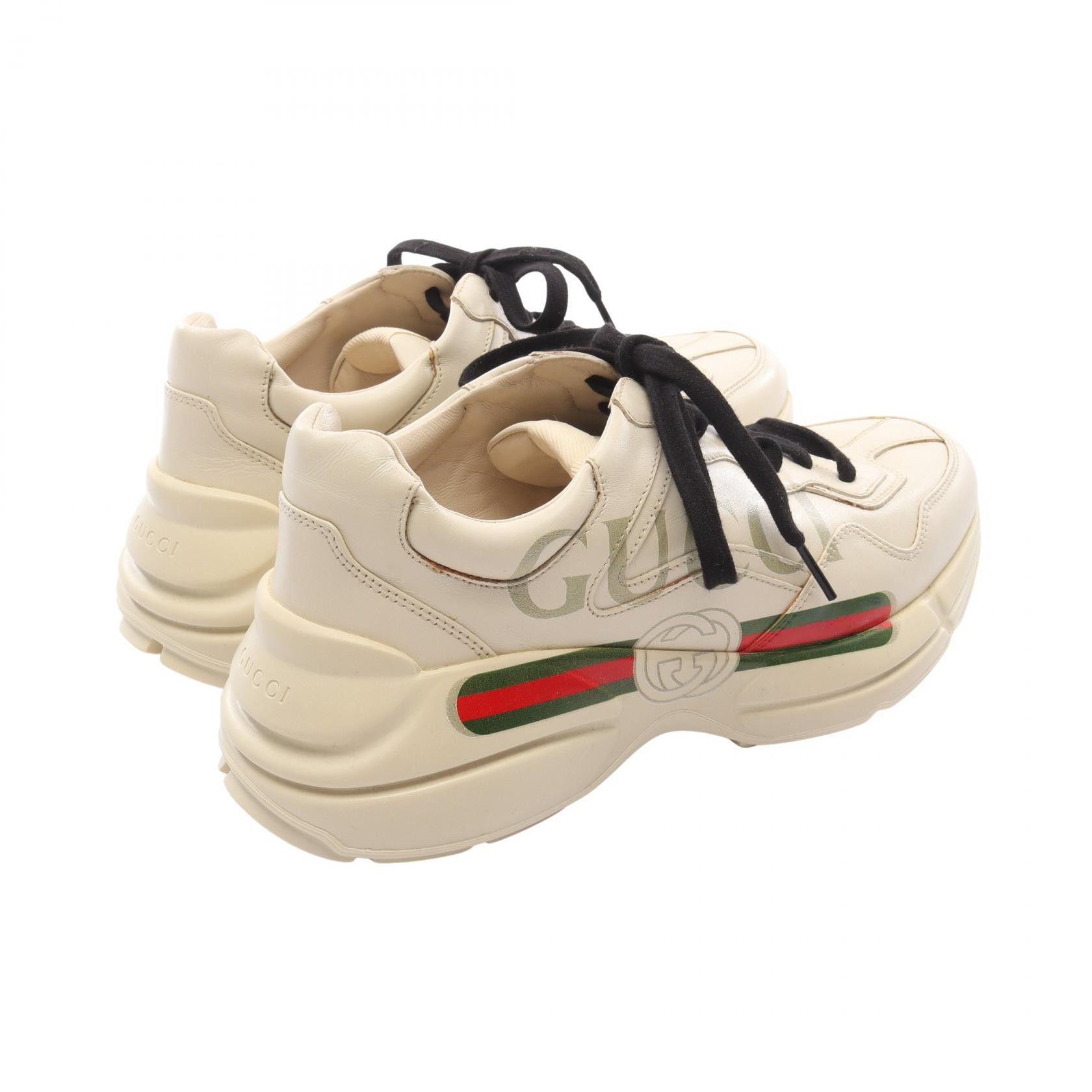 Gucci Gucci Gucci Vintage Logo Leather Sneakers Leather Shoes 500877 DUTY FREE for USA Size ONE SIZE - 2 Thumbnail