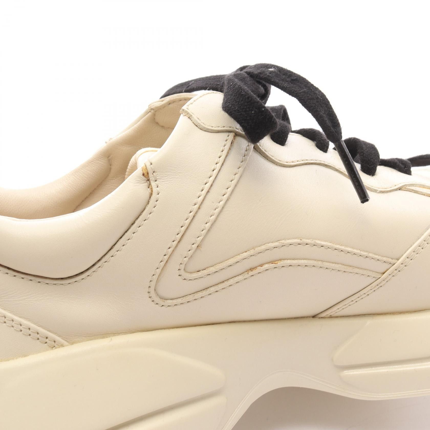 Gucci Gucci Gucci Vintage Logo Leather Sneakers Leather Shoes 500877 DUTY FREE for USA Size ONE SIZE - 8 Thumbnail