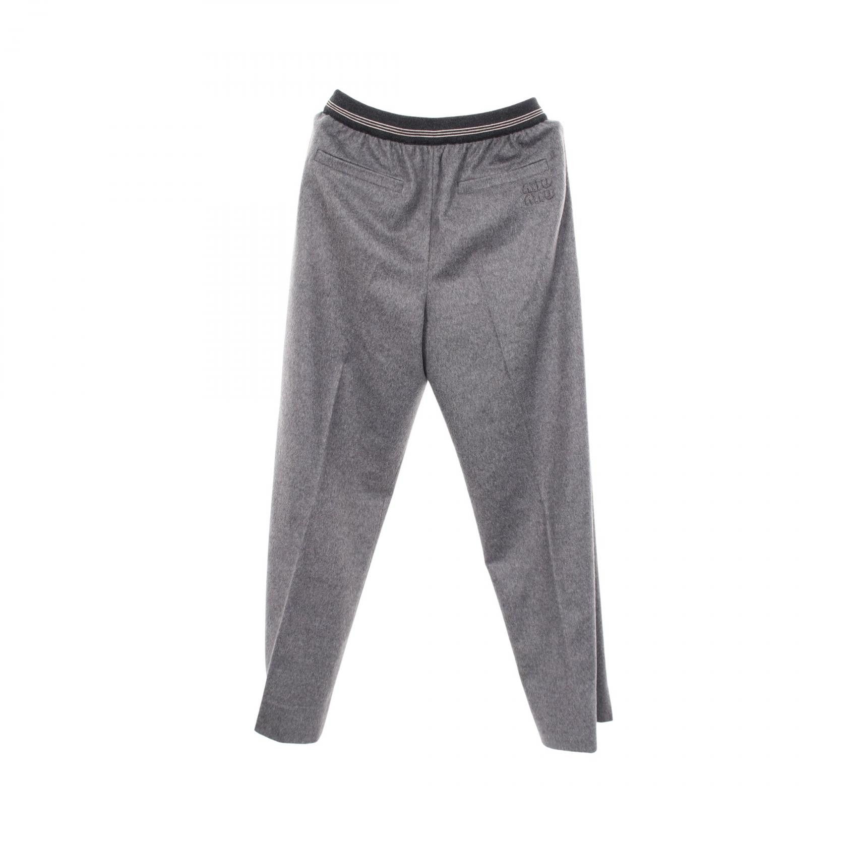 Miu Miu Miu Miu Miu Miu Wool Pants Textile Pants DUTY FREE for USA Size ONE SIZE - 2 Thumbnail