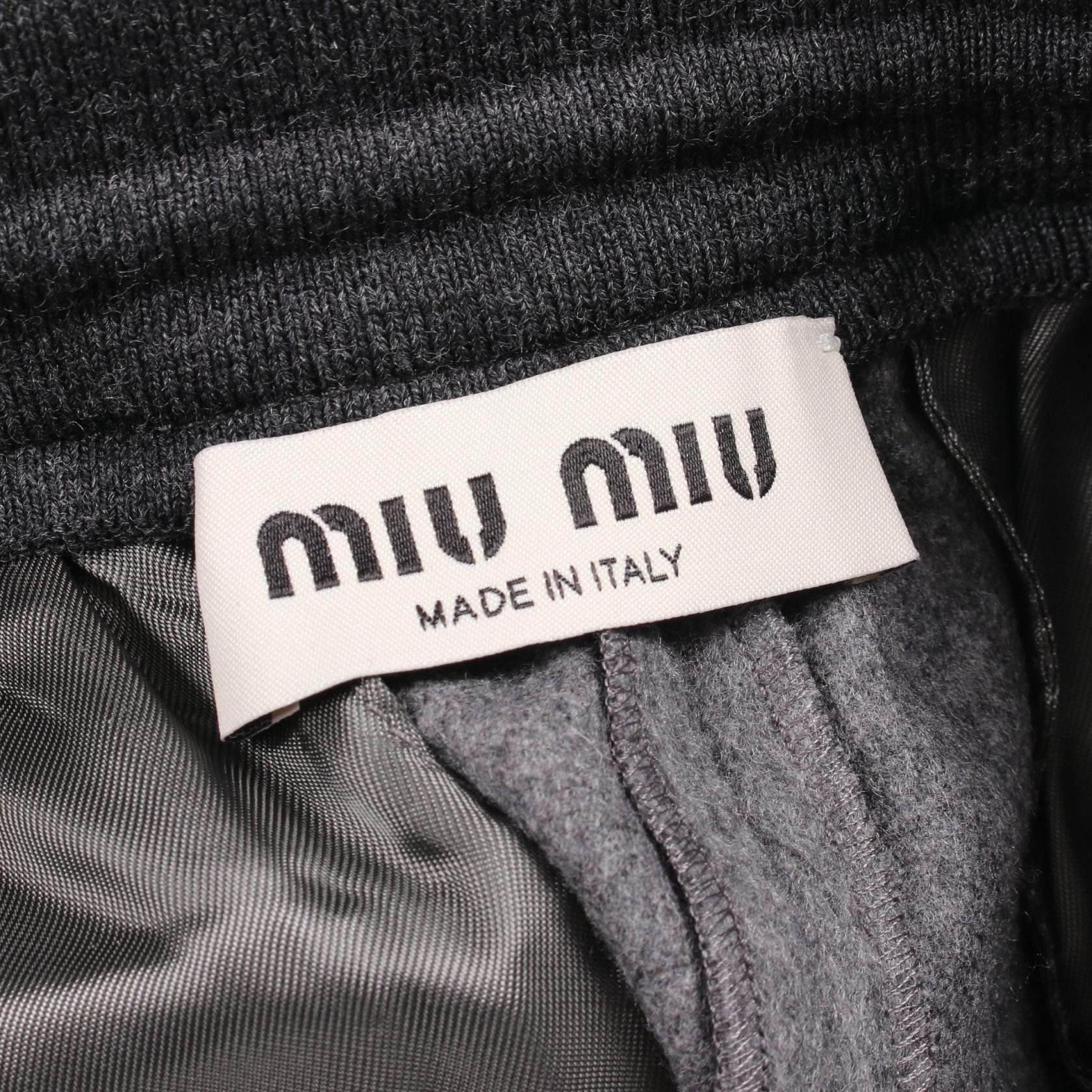 Miu Miu Miu Miu Miu Miu Wool Pants Textile Pants DUTY FREE for USA Size ONE SIZE - 3 Thumbnail