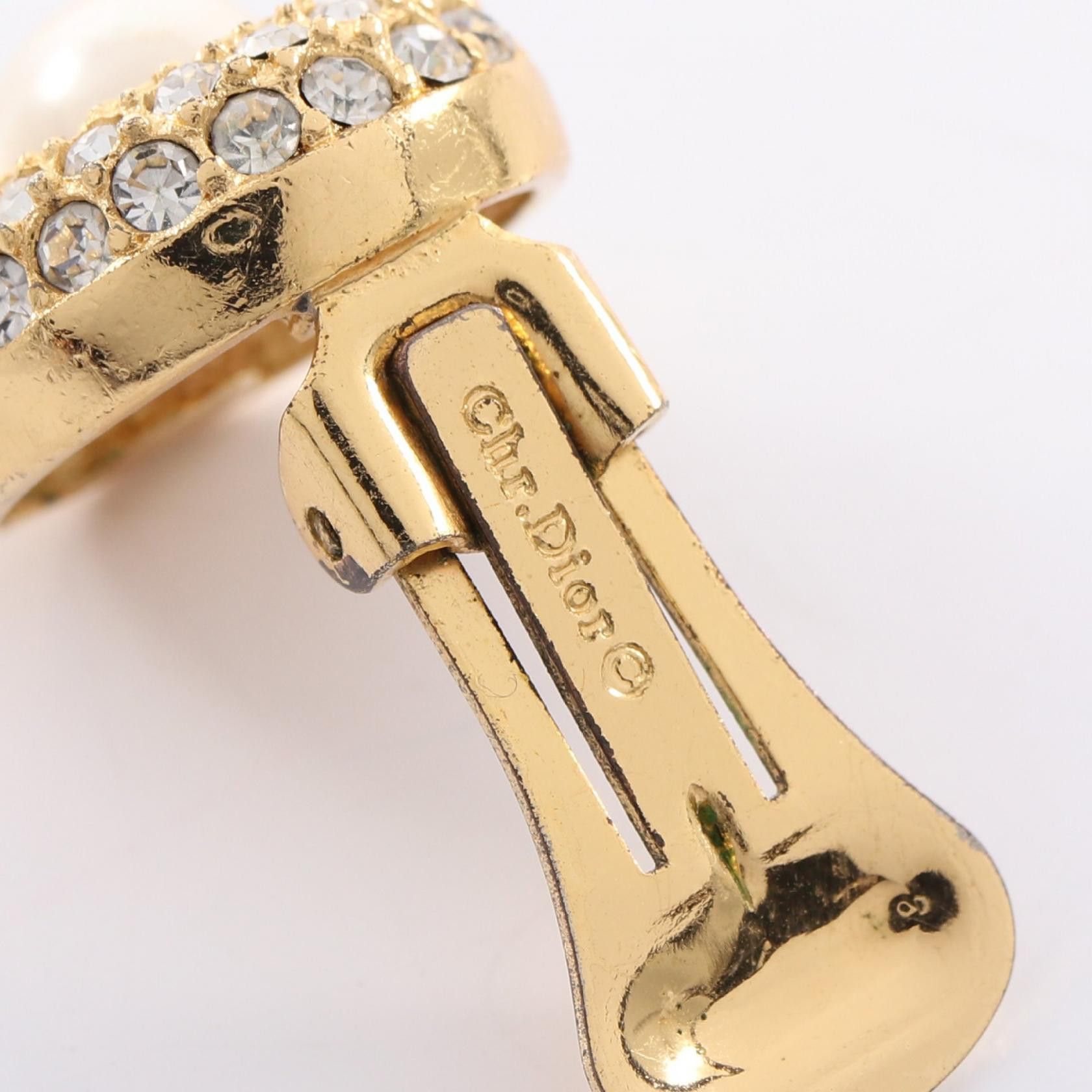 Dior Dior Christian Dior Pearl Crystal Earrings Metal Earrings DUTY FREE for USA Size ONE SIZE - 3 Thumbnail