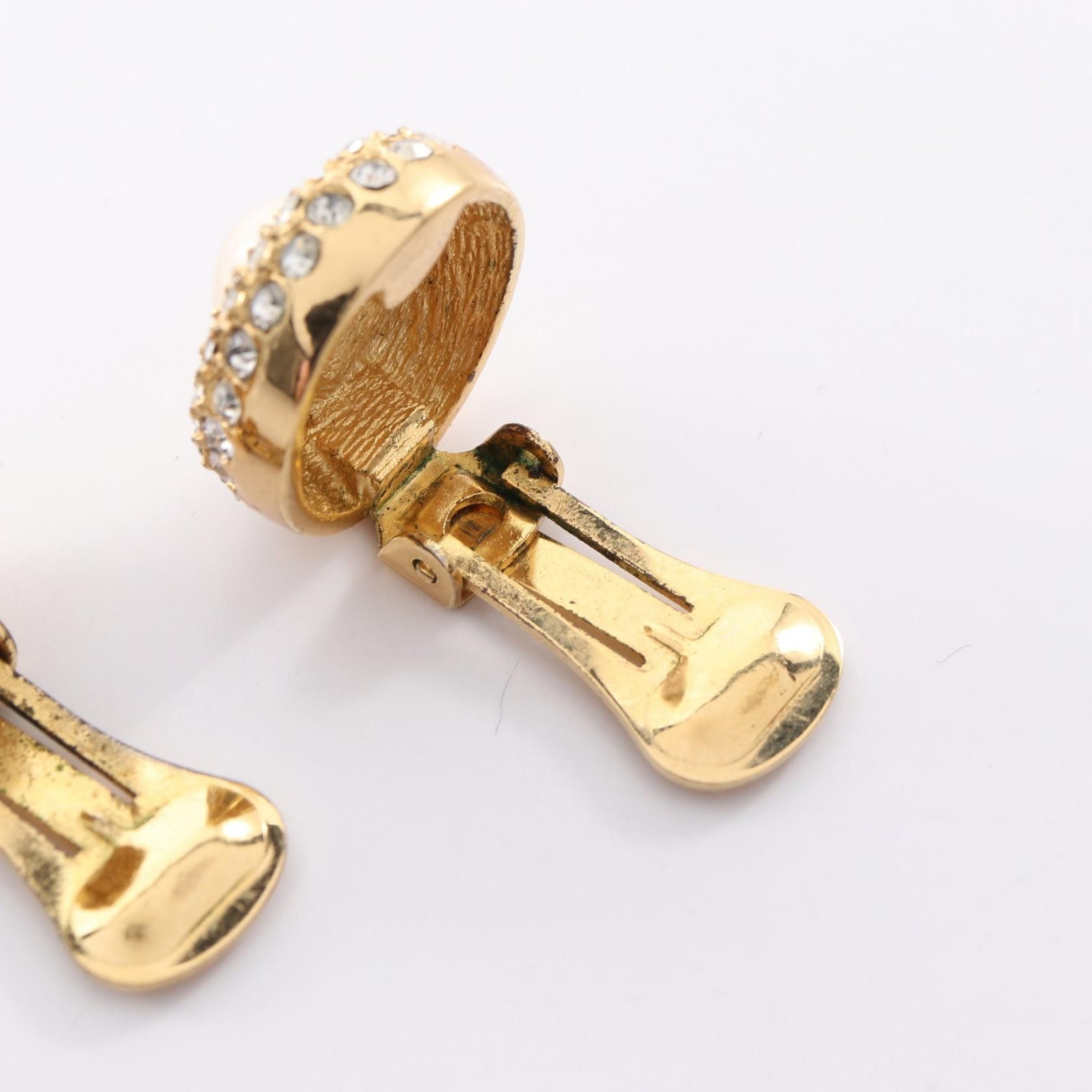 Dior Dior Christian Dior Pearl Crystal Earrings Metal Earrings DUTY FREE for USA Size ONE SIZE - 6 Thumbnail