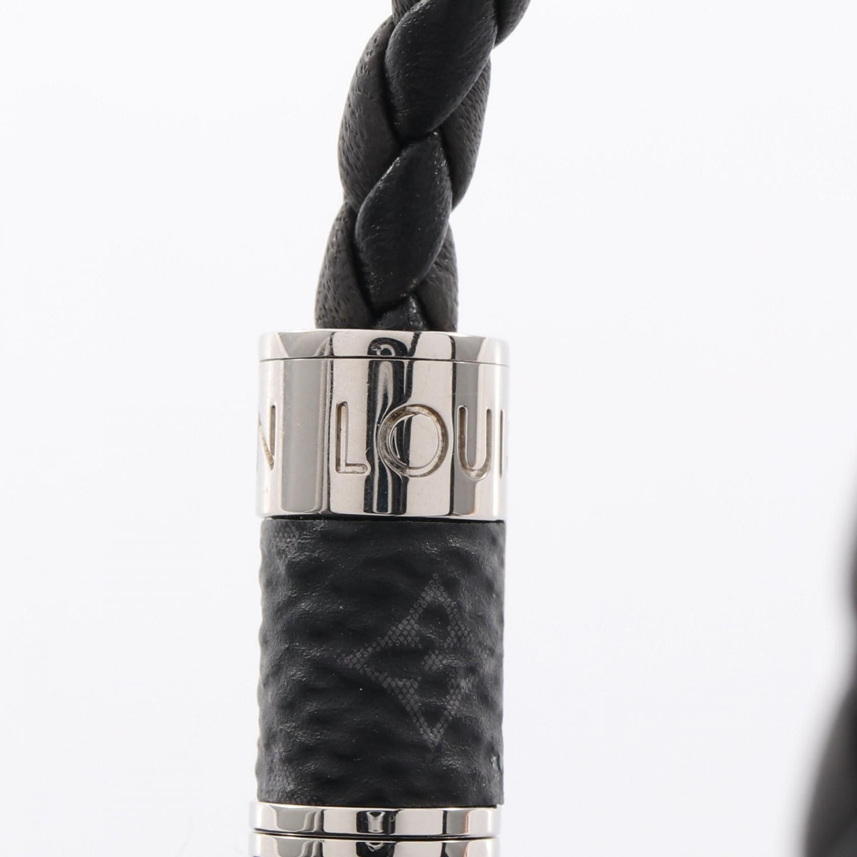 Louis Vuitton Louis Vuitton Louis Vuitton Bracele Braid It Monogram Eclipse Stainless Steel PVC Bracelet Textile Bracelet M6588D DUTY FREE for USA Size ONE SIZE - 4 Thumbnail