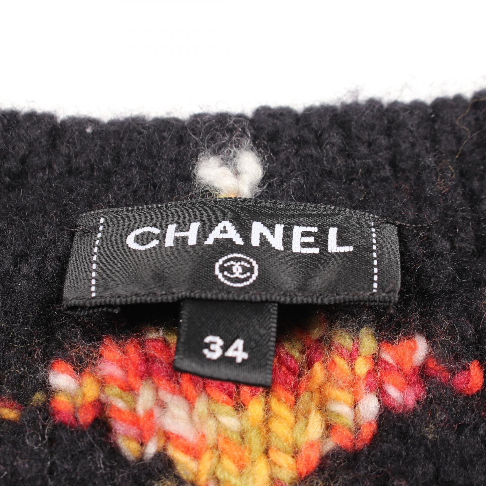 Chanel Chanel Chanel Coco Mark Cardigan Textile Tops P75411K10792 DUTY FREE for USA Size ONE SIZE - 3 Thumbnail