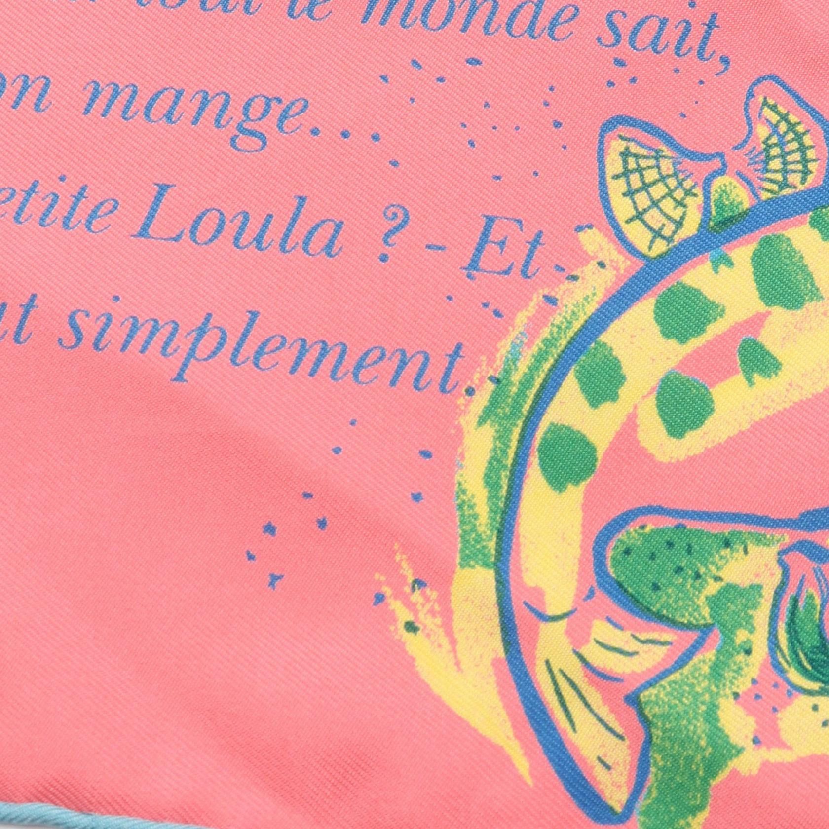 Hermes Hermes Hermes Lete de Loula Silk Scarf Textile Scarf DUTY FREE for USA Size ONE SIZE - 6 Thumbnail