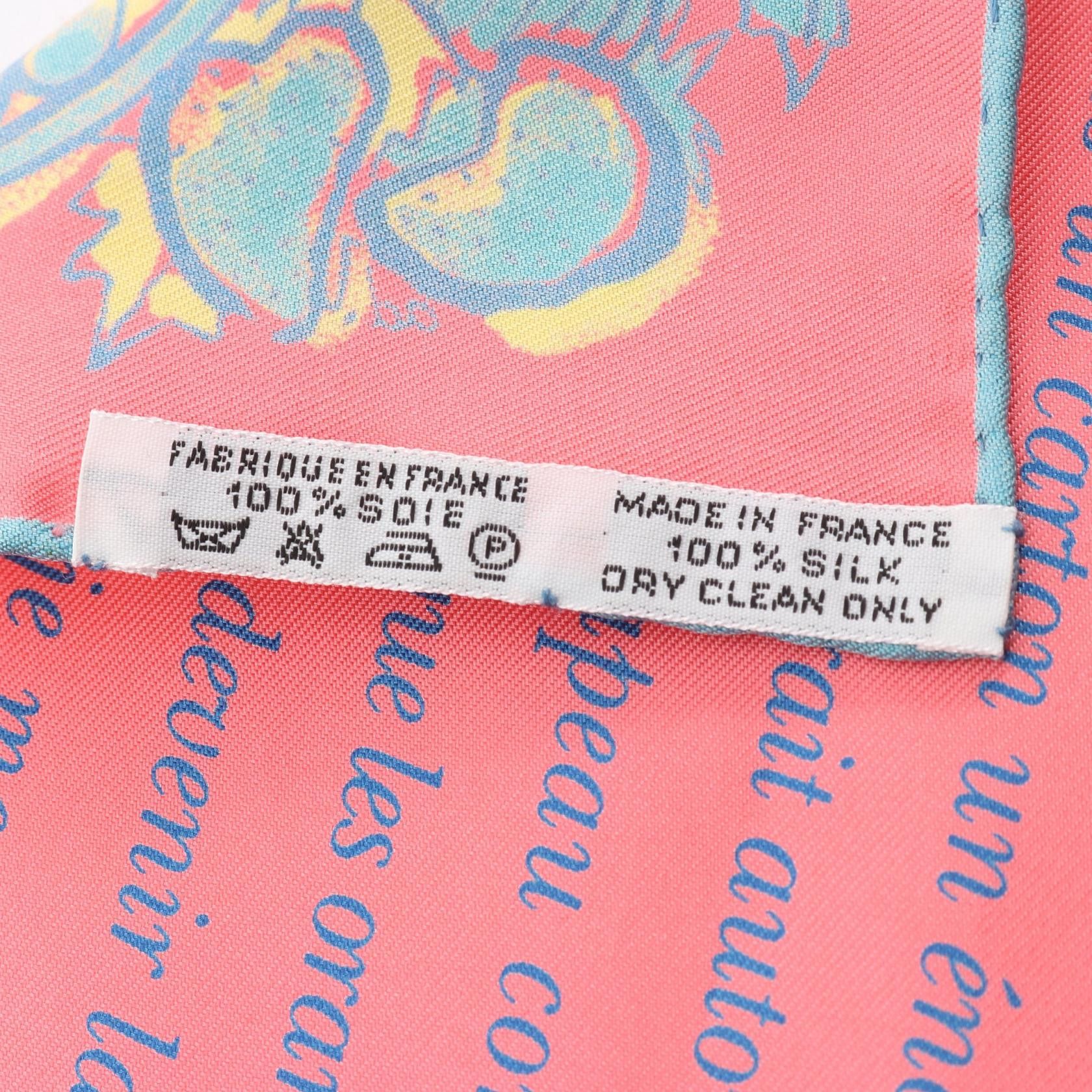 Hermes Hermes Hermes Lete de Loula Silk Scarf Textile Scarf DUTY FREE for USA Size ONE SIZE - 3 Thumbnail