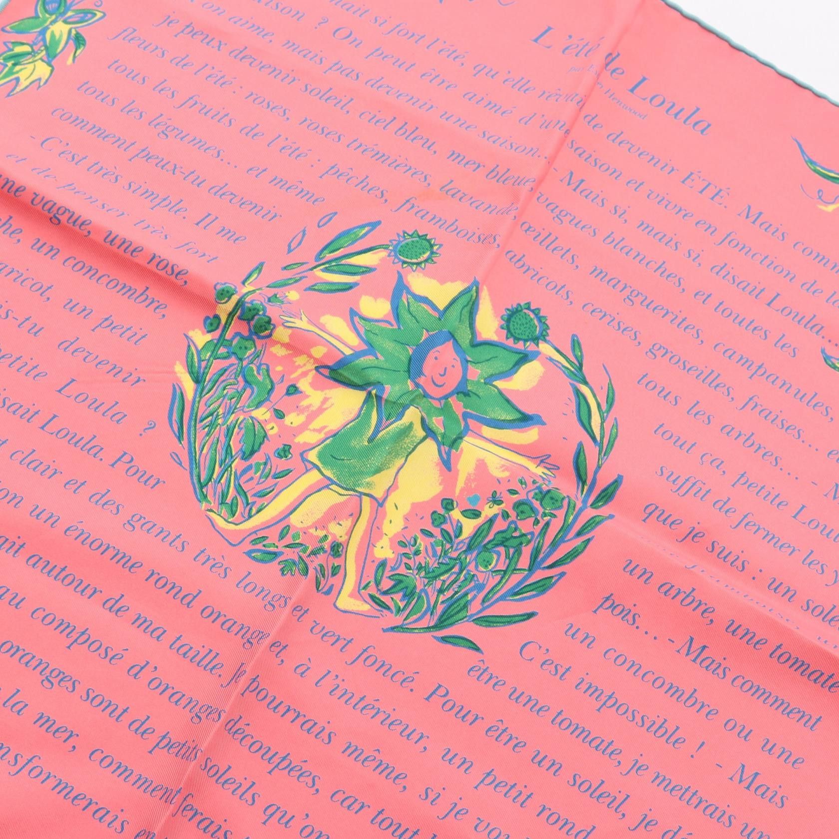 Hermes Hermes Hermes Lete de Loula Silk Scarf Textile Scarf DUTY FREE for USA Size ONE SIZE - 8 Thumbnail