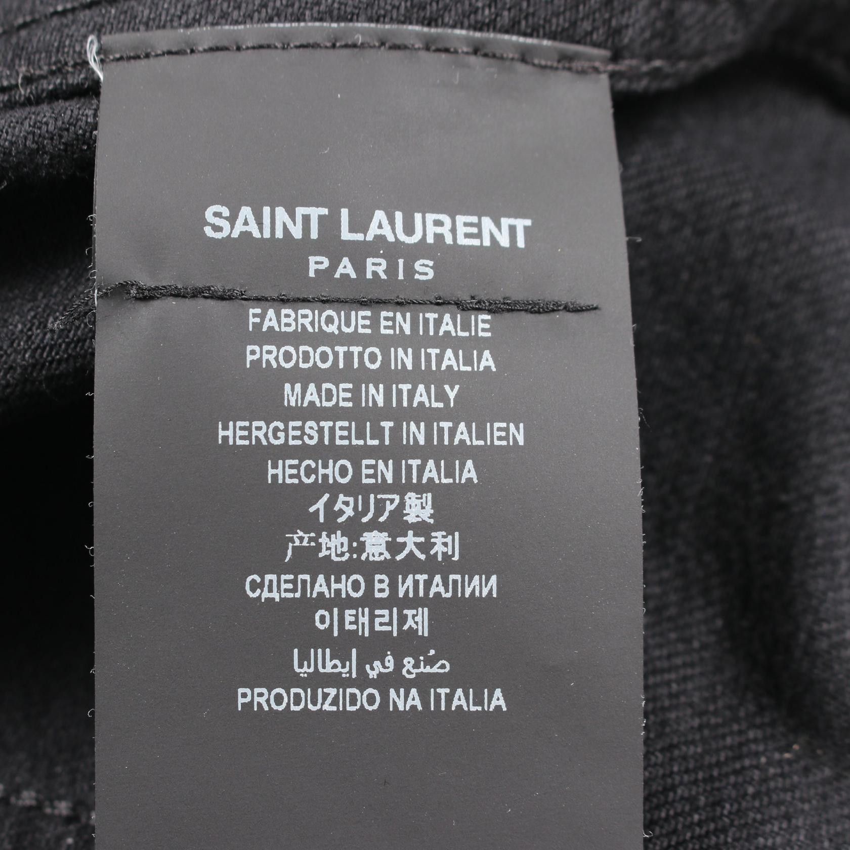 Other Other Saint Laurent Paris Cotton Denim Jacket Textile Outerwear DUTY FREE for USA Size ONE SIZE - 6 Thumbnail