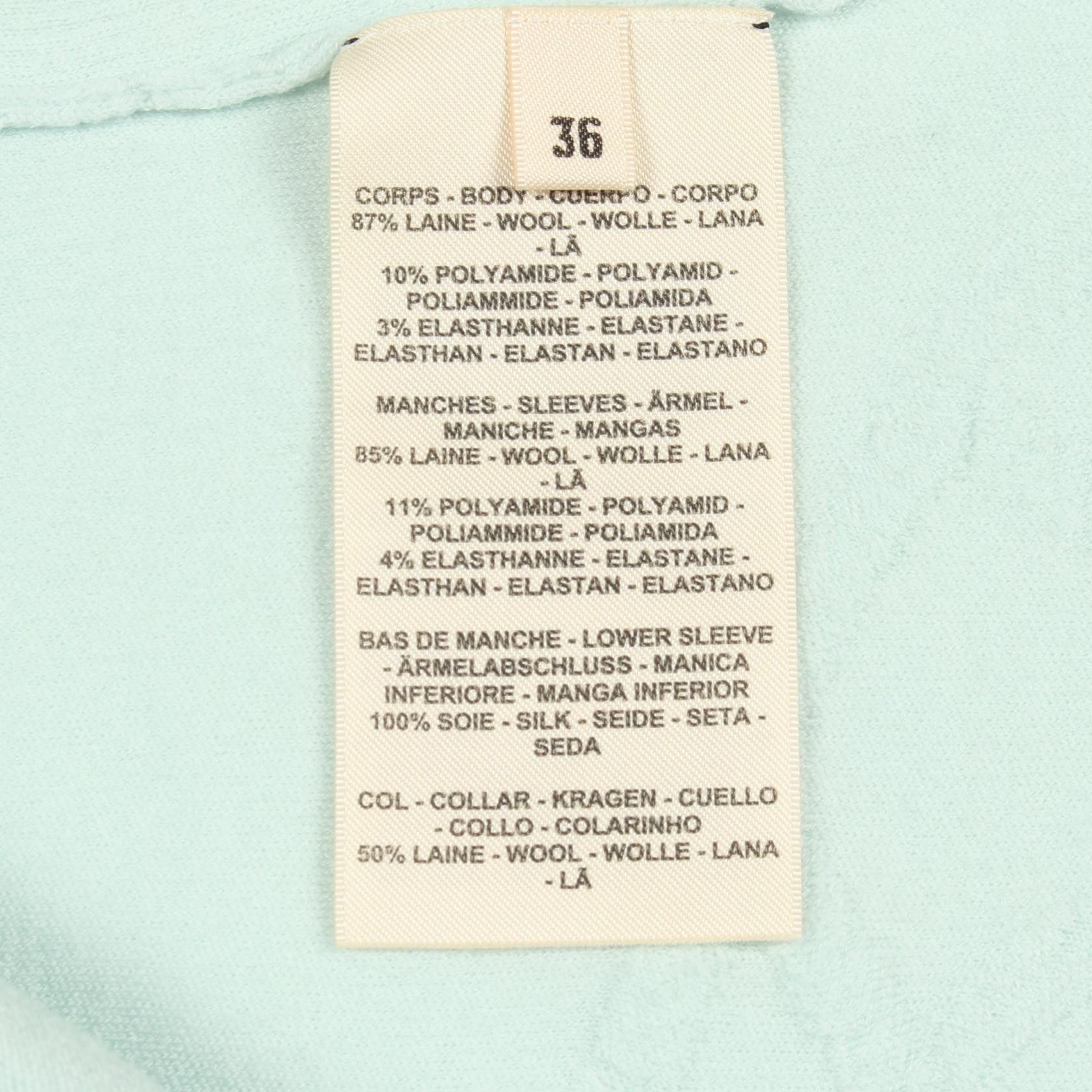 Hermes Hermes Hermes PALEFROI REMIX Wool Knit Top Textile Tops DUTY FREE for USA Size ONE SIZE - 4 Thumbnail