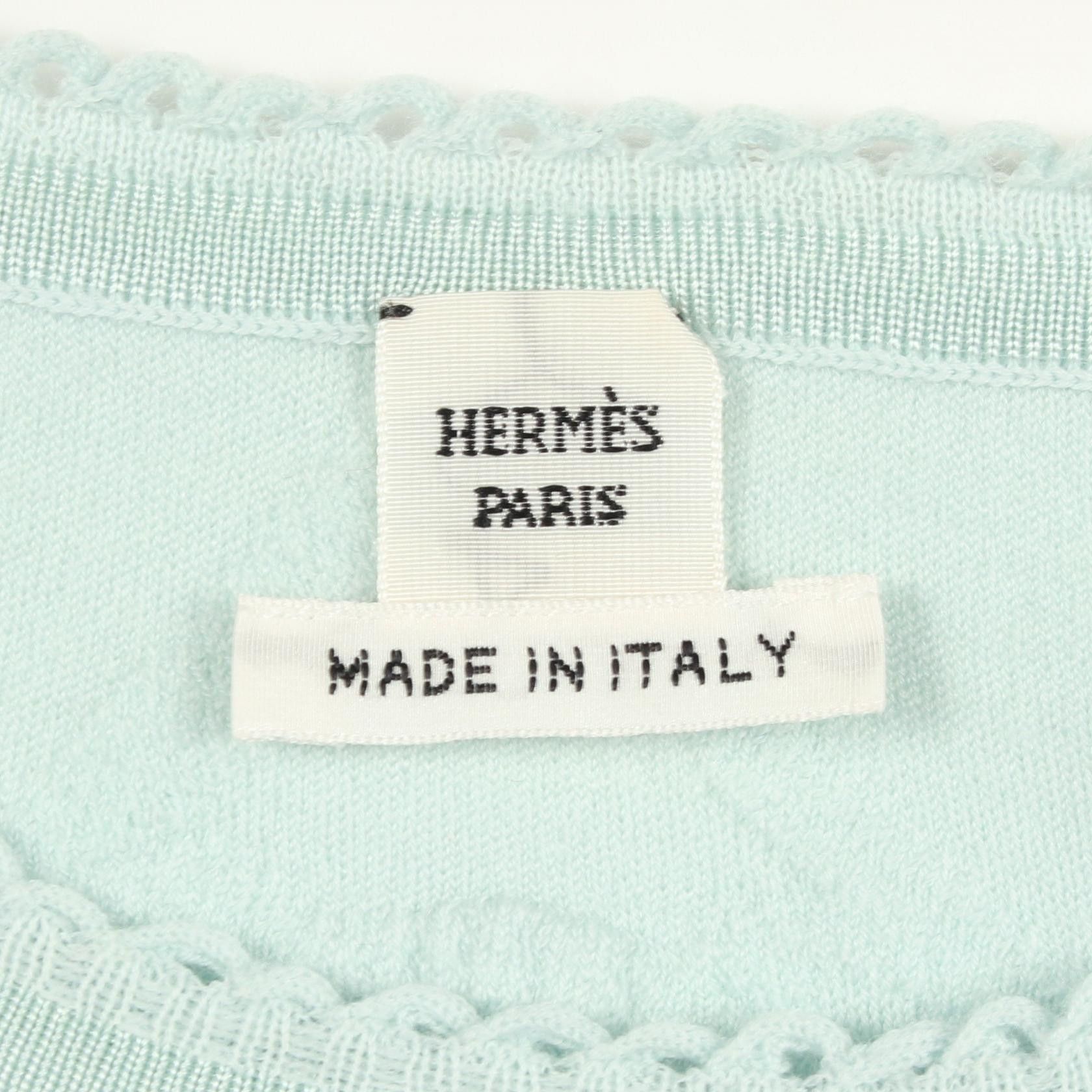 Hermes Hermes Hermes PALEFROI REMIX Wool Knit Top Textile Tops DUTY FREE for USA Size ONE SIZE - 3 Thumbnail