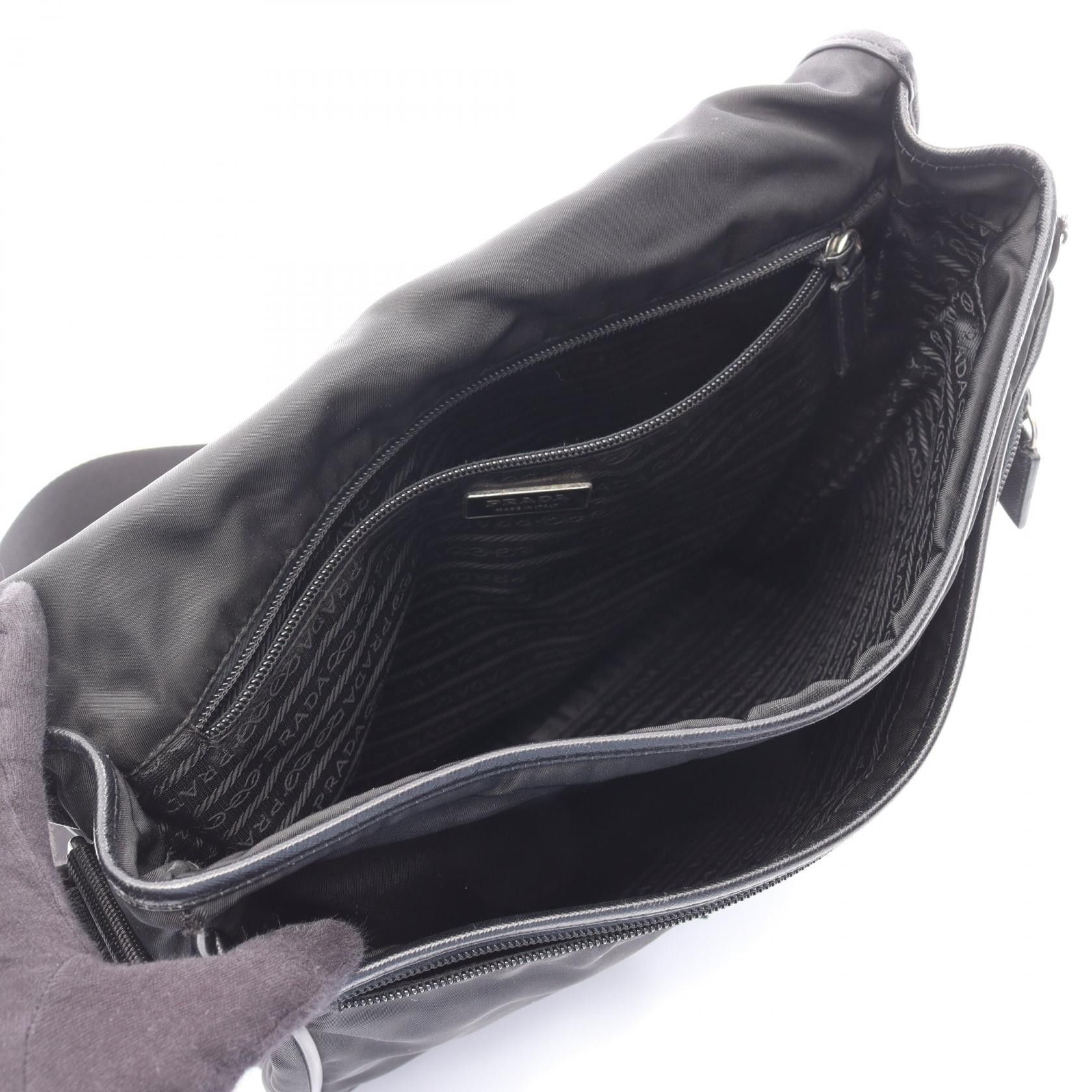 Prada Prada Prada Nylon Saffiano Leather Shoulder Bag Textile Shoulder Bag DUTY FREE for USA Size ONE SIZE - 3 Thumbnail