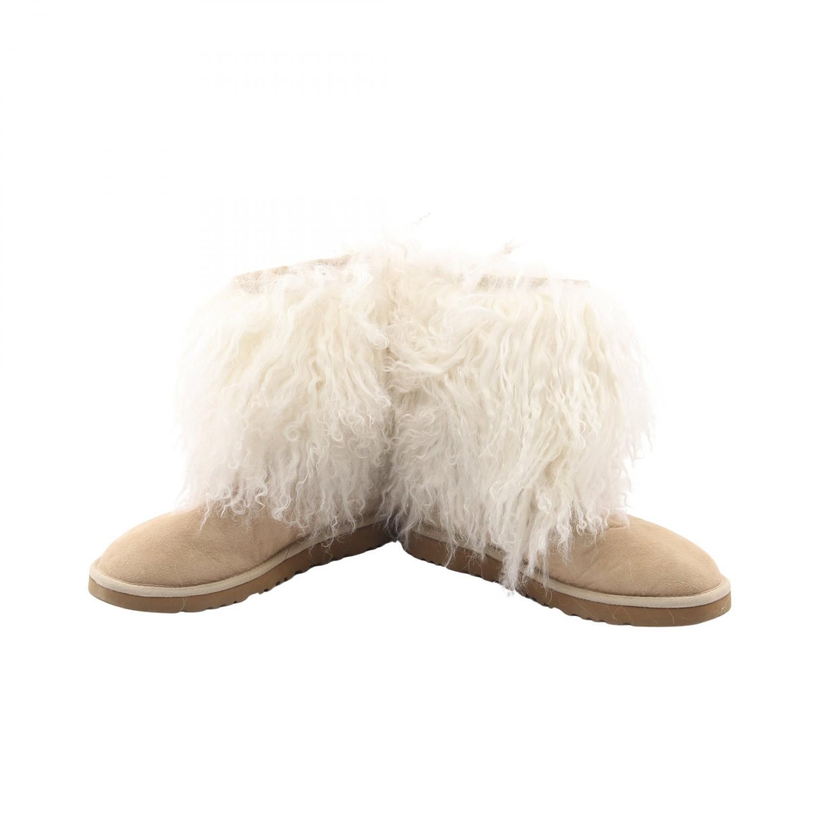 Ugg UGG UGG Fur Leather Boots Fur Shoes F8010EM DUTY FREE for USA Size ONE SIZE - 3 Thumbnail