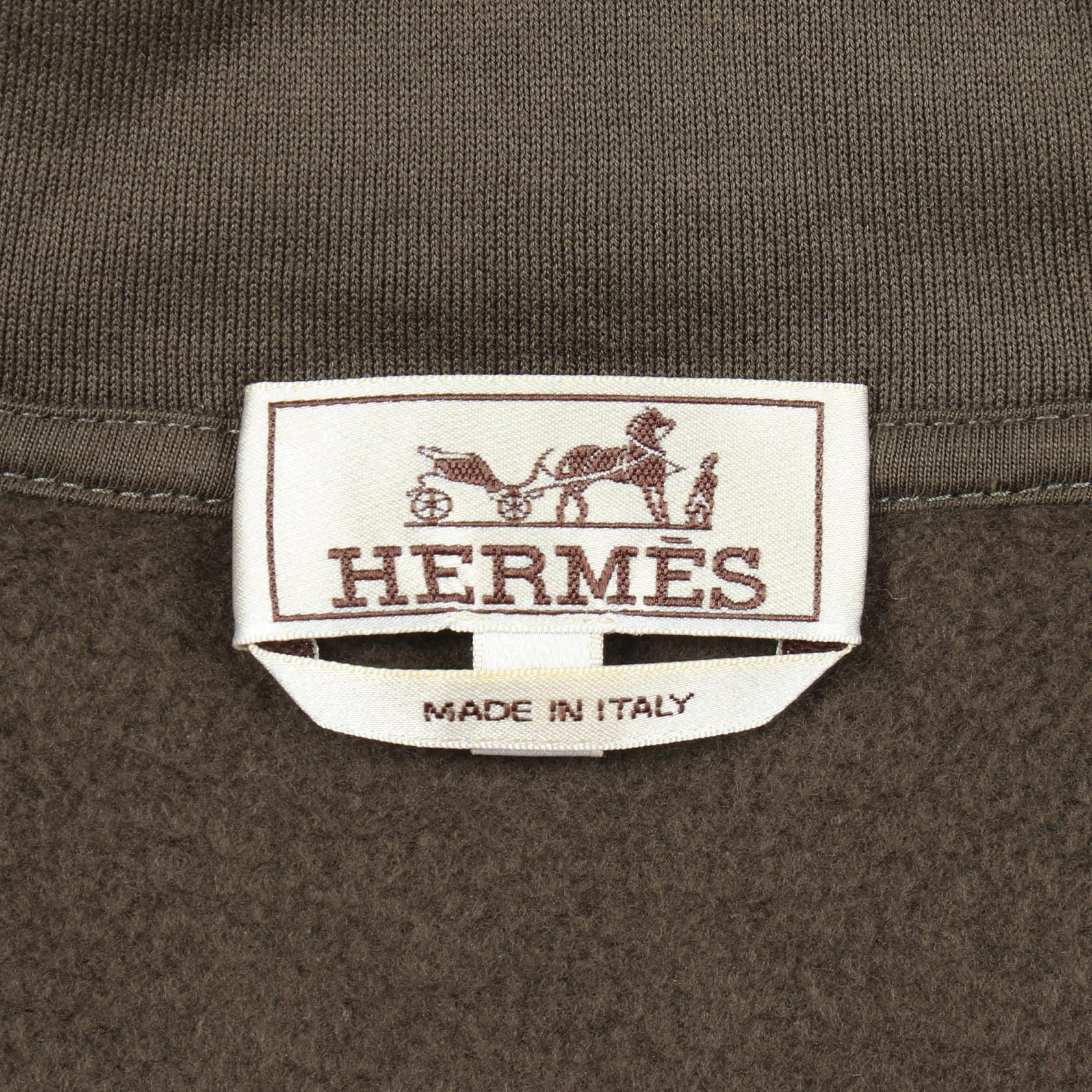 Hermes Hermes Hermes Run H Cotton Hoodie Textile Sweatshirts & Hoodies DUTY FREE for USA Size ONE SIZE - 3 Thumbnail