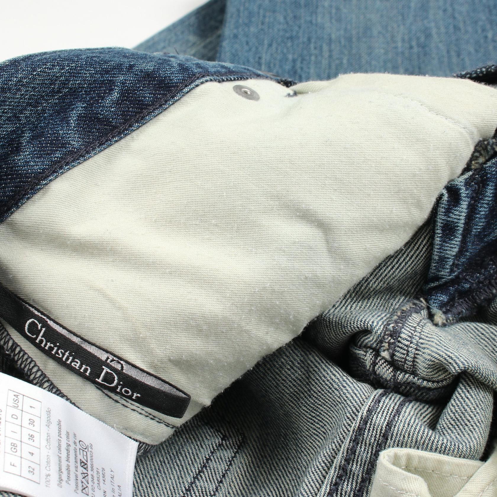 Dior Dior Christian Dior Cutoff Boyfriend Denim Pants Textile Jeans 912P01A3319 DUTY FREE for USA Size ONE SIZE - 7 Thumbnail