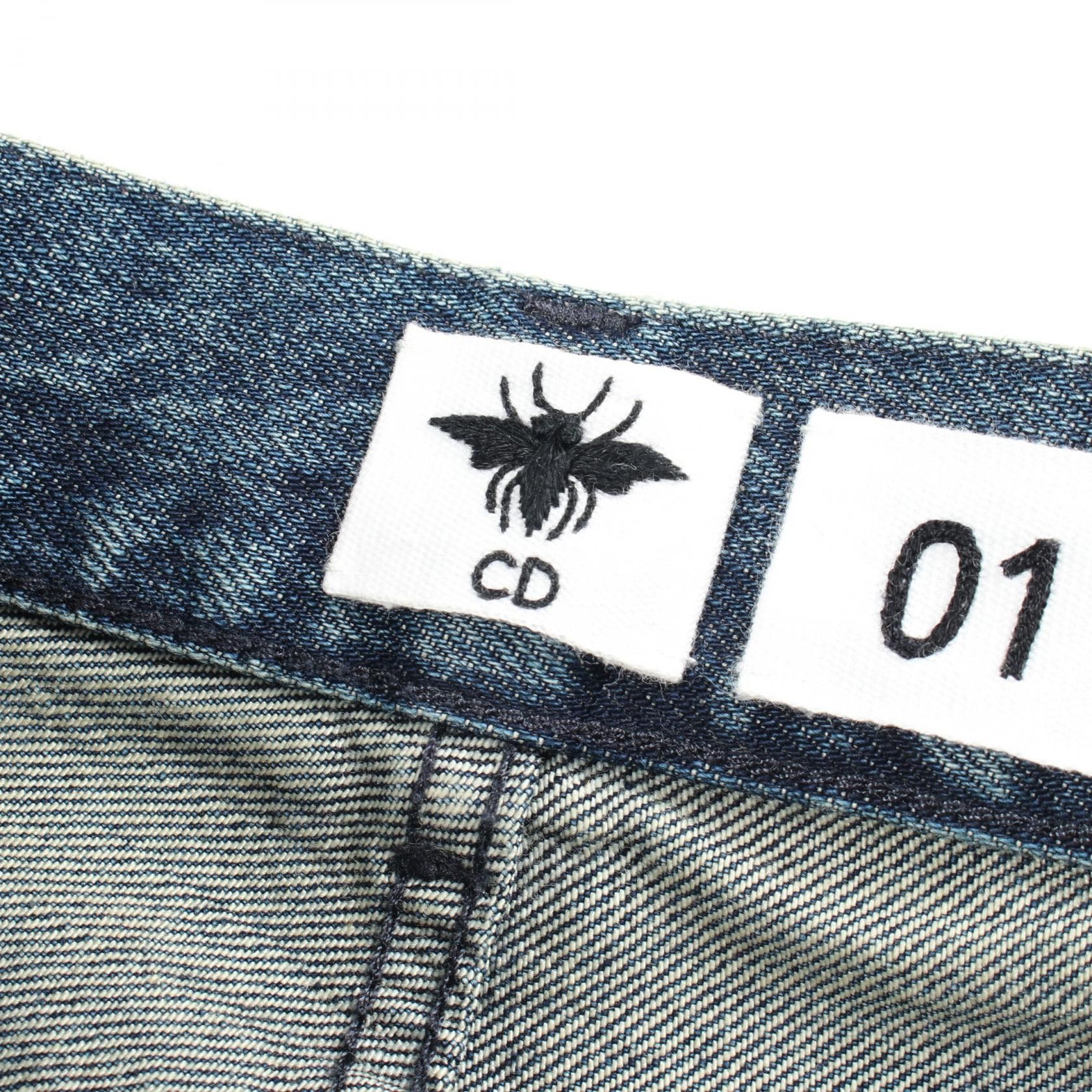 Dior Dior Christian Dior Cutoff Boyfriend Denim Pants Textile Jeans 912P01A3319 DUTY FREE for USA Size ONE SIZE - 3 Thumbnail