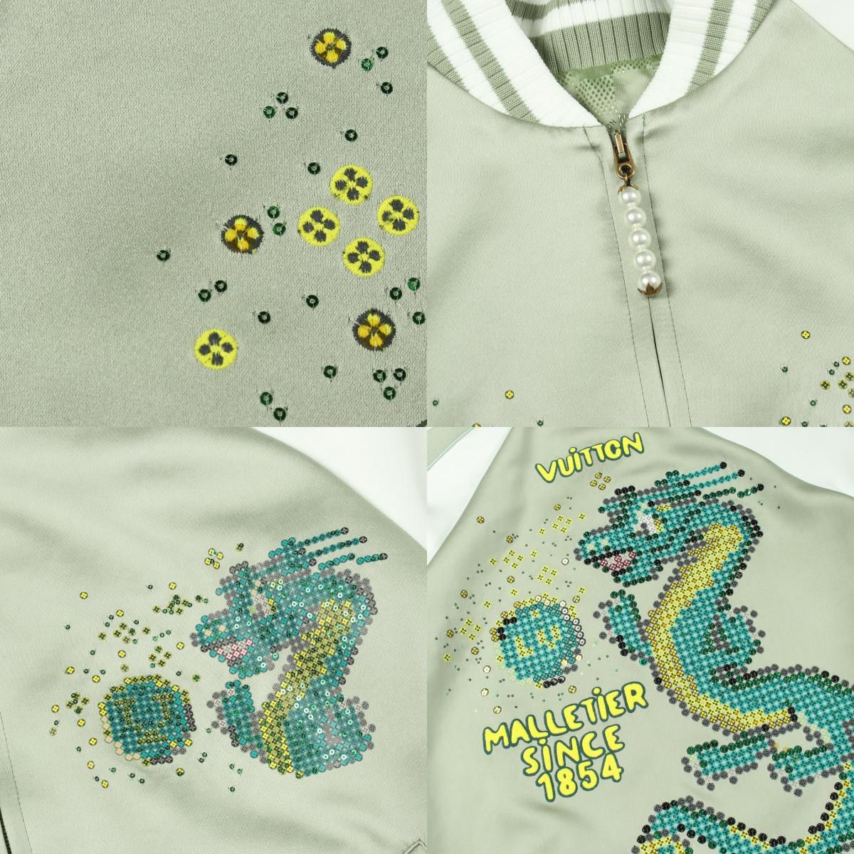 Louis Vuitton Louis Vuitton Louis Vuitton Dragon Embroidered Polyester Jacket Textile Outerwear DUTY FREE for USA Size ONE SIZE - 10 Thumbnail