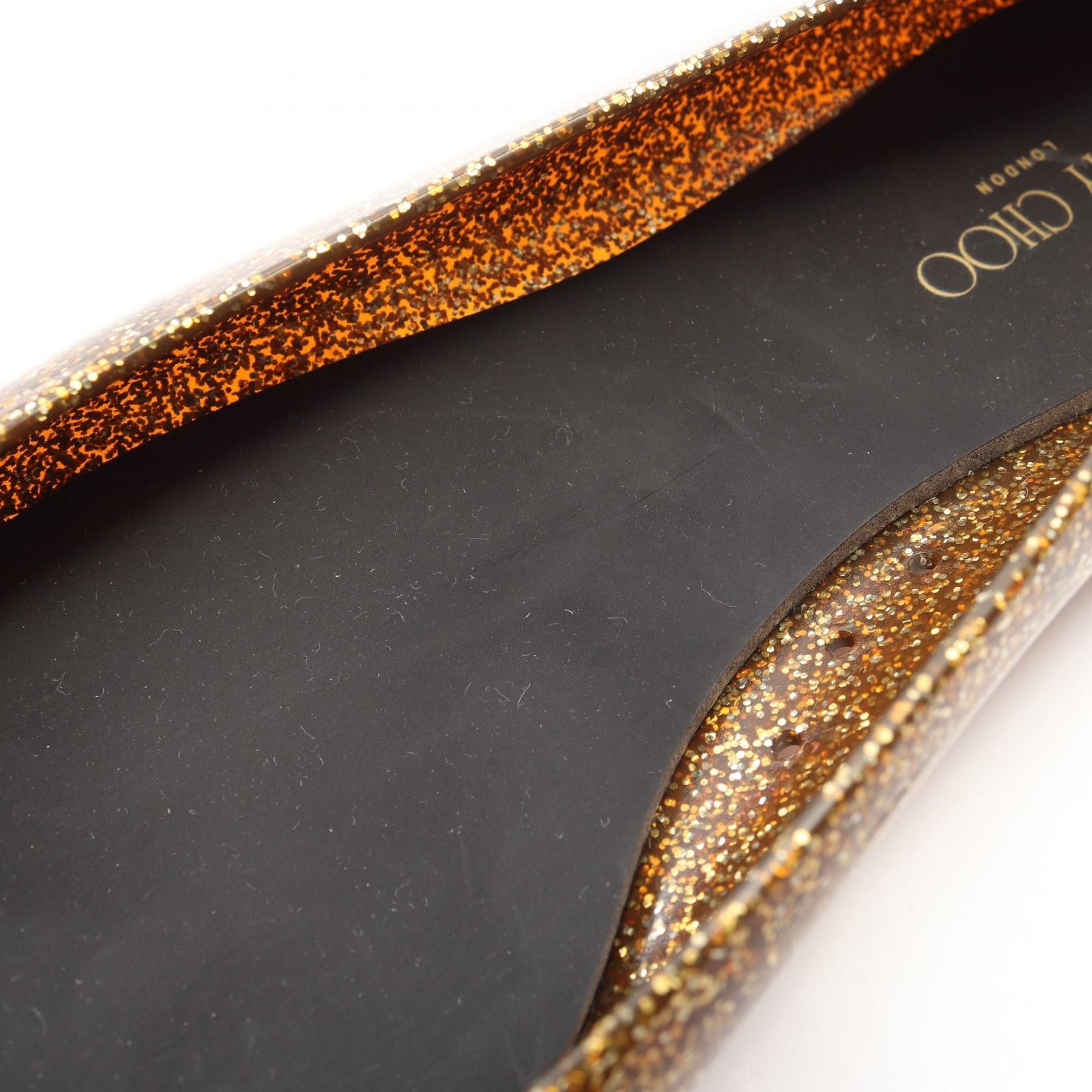 Jimmy Choo Jimmy Choo Jimmy Choo Glitter Rubber Flats Plastic / Synthetic Shoes DUTY FREE for USA Size ONE SIZE - 7 Thumbnail