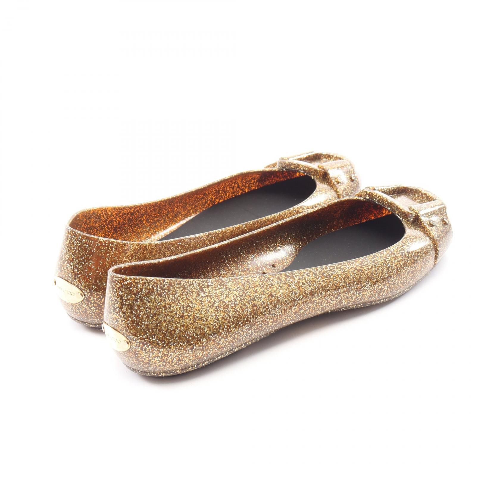 Jimmy Choo Jimmy Choo Jimmy Choo Glitter Rubber Flats Plastic / Synthetic Shoes DUTY FREE for USA Size ONE SIZE - 2 Thumbnail