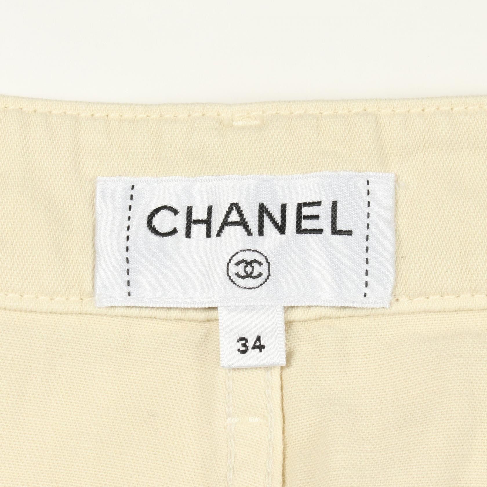 Chanel Chanel Chanel Coco Mark Cotton Pants Textile Pants P80967V73625 DUTY FREE for USA Size ONE SIZE - 3 Thumbnail