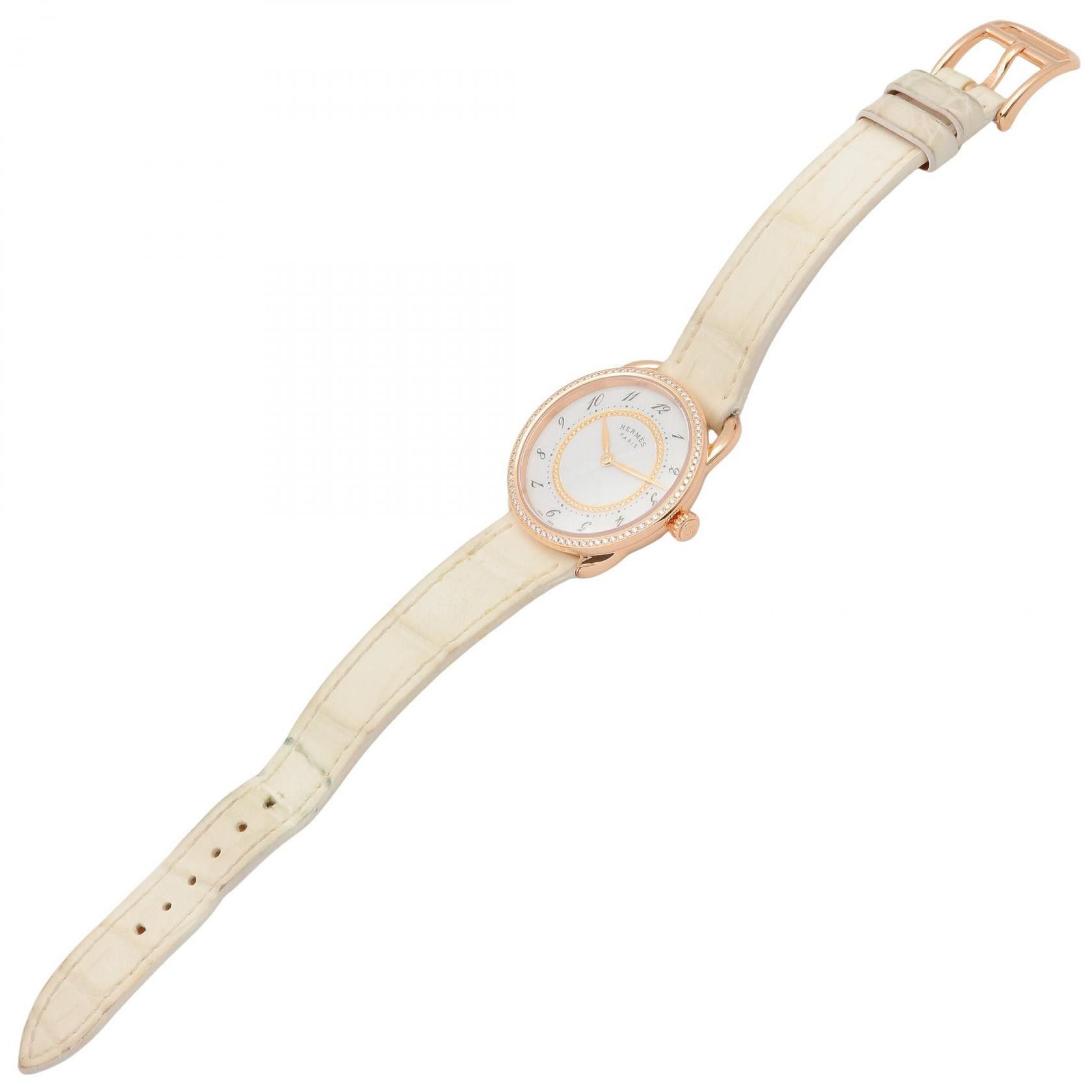 Hermes Hermes Hermes Arceau Au750 Diamond Watch Precious Metal Quartz AR13.471 DUTY FREE for USA Size ONE SIZE - 4 Thumbnail
