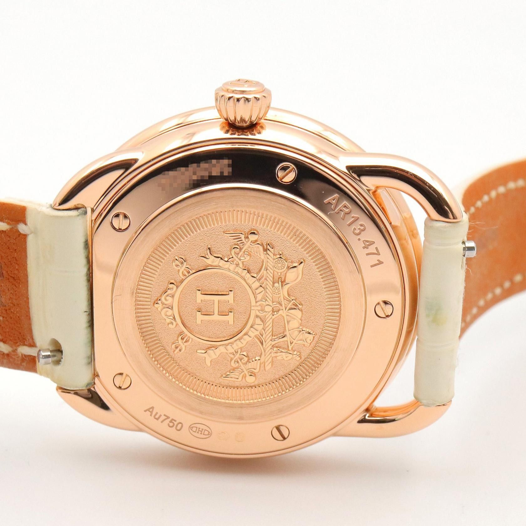 Hermes Hermes Hermes Arceau Au750 Diamond Watch Precious Metal Quartz AR13.471 DUTY FREE for USA Size ONE SIZE - 6 Thumbnail