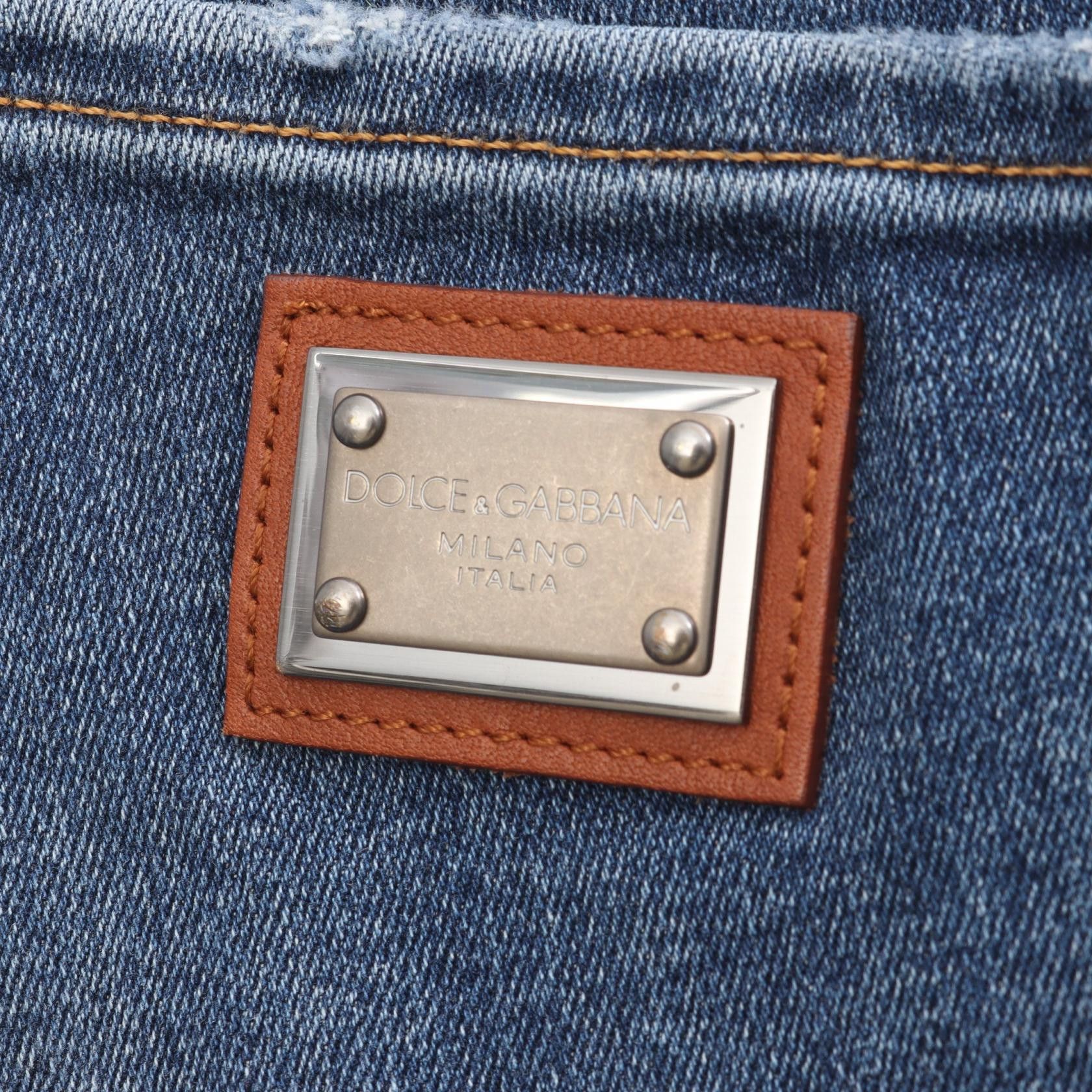 Dolce & Gabbana Dolce & Gabbana Dolce & Gabbana Cotton Jeans Textile Jeans FT43XD DUTY FREE for USA Size ONE SIZE - 7 Thumbnail