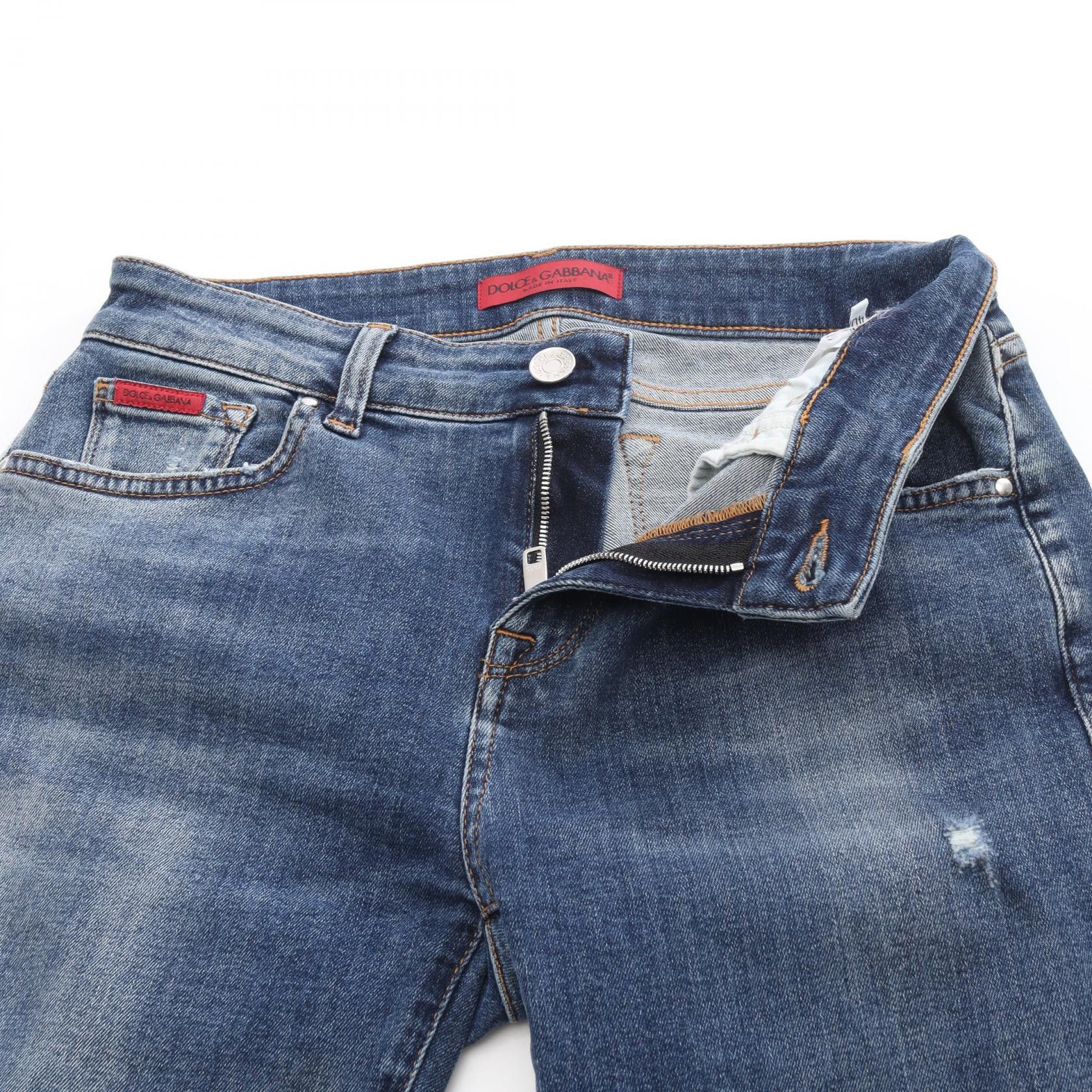 Dolce & Gabbana Dolce & Gabbana Dolce & Gabbana Cotton Jeans Textile Jeans FT43XD DUTY FREE for USA Size ONE SIZE - 5 Thumbnail