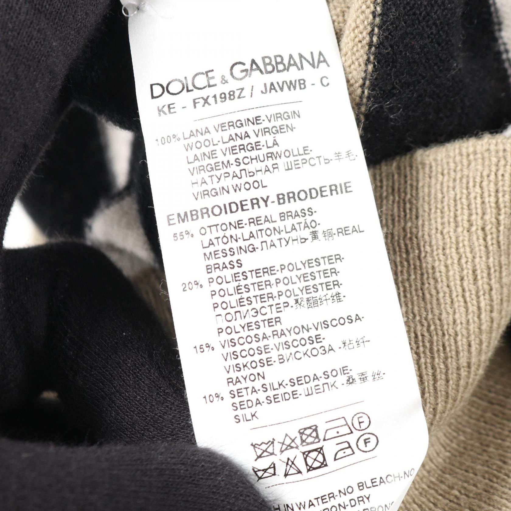 Dolce & Gabbana Dolce & Gabbana Dolce & Gabbana Wool Knit Top Textile Tops DUTY FREE for USA Size ONE SIZE - 4 Thumbnail