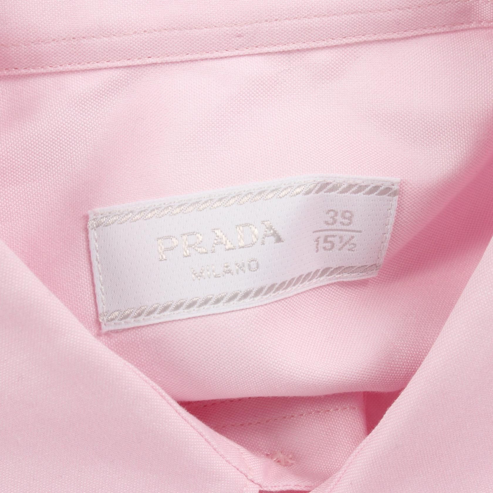 Prada Prada Prada Cotton Long Sleeve Top Textile Dress Shirt UCN425 DUTY FREE for USA Size ONE SIZE - 3 Thumbnail