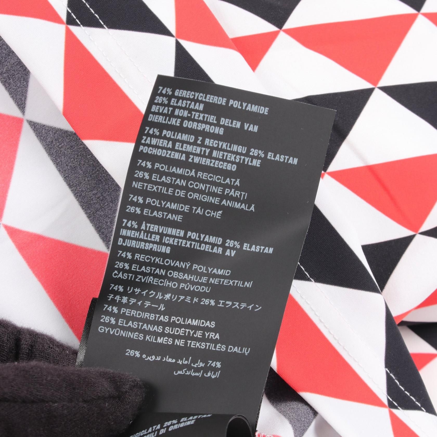 Prada Prada Prada Geometric Stretch Nylon Top Textile Tops UJL188 DUTY FREE for USA Size ONE SIZE - 4 Thumbnail
