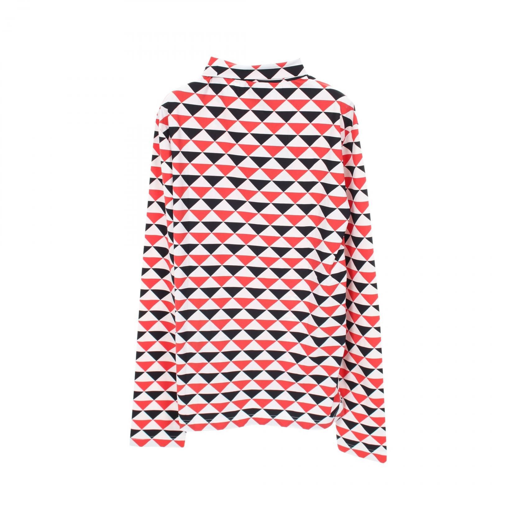 Prada Prada Prada Geometric Stretch Nylon Top Textile Tops UJL188 DUTY FREE for USA Size ONE SIZE - 2 Thumbnail