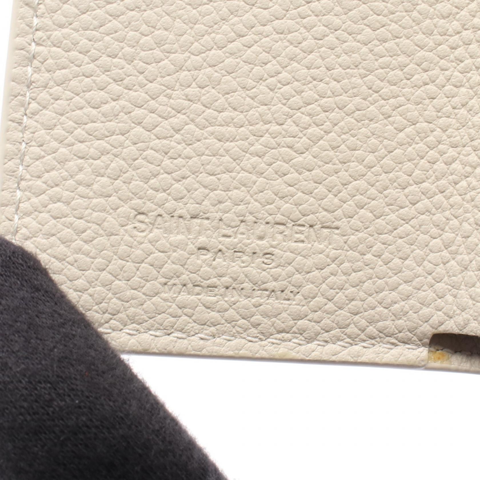 Yves Saint Laurent Yves Saint Laurent Saint Laurent Paris Leather Trifold Wallet Leather Short Wallet DUTY FREE for USA Size ONE SIZE - 5 Thumbnail