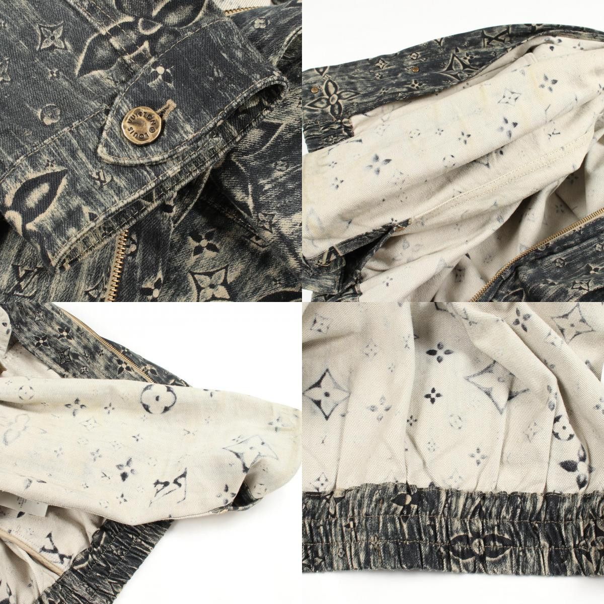 Louis Vuitton Louis Vuitton Louis Vuitton Monogram Denim Jacket Textile Outerwear DUTY FREE for USA Size ONE SIZE - 9 Thumbnail