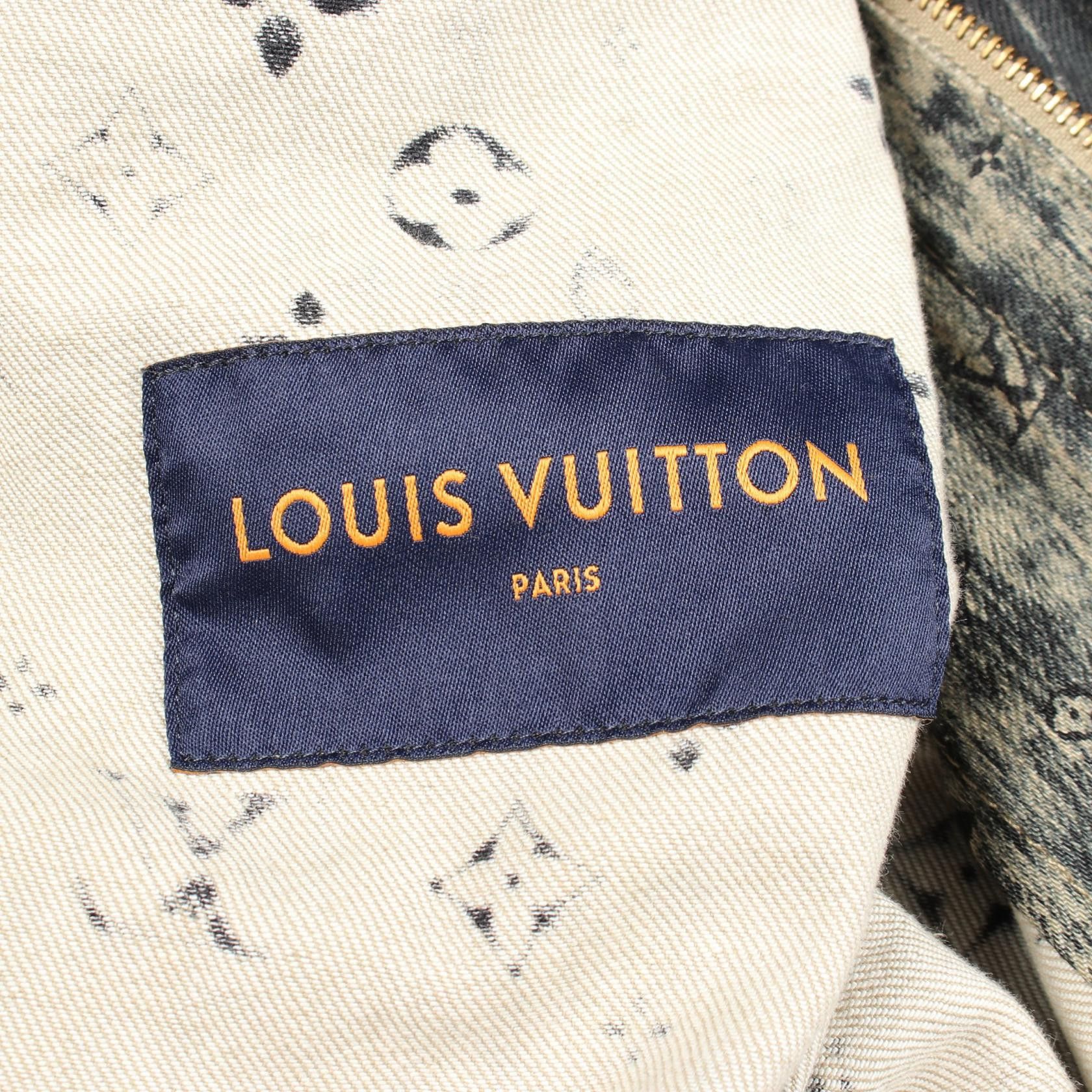 Louis Vuitton Louis Vuitton Louis Vuitton Monogram Denim Jacket Textile Outerwear DUTY FREE for USA Size ONE SIZE - 3 Thumbnail